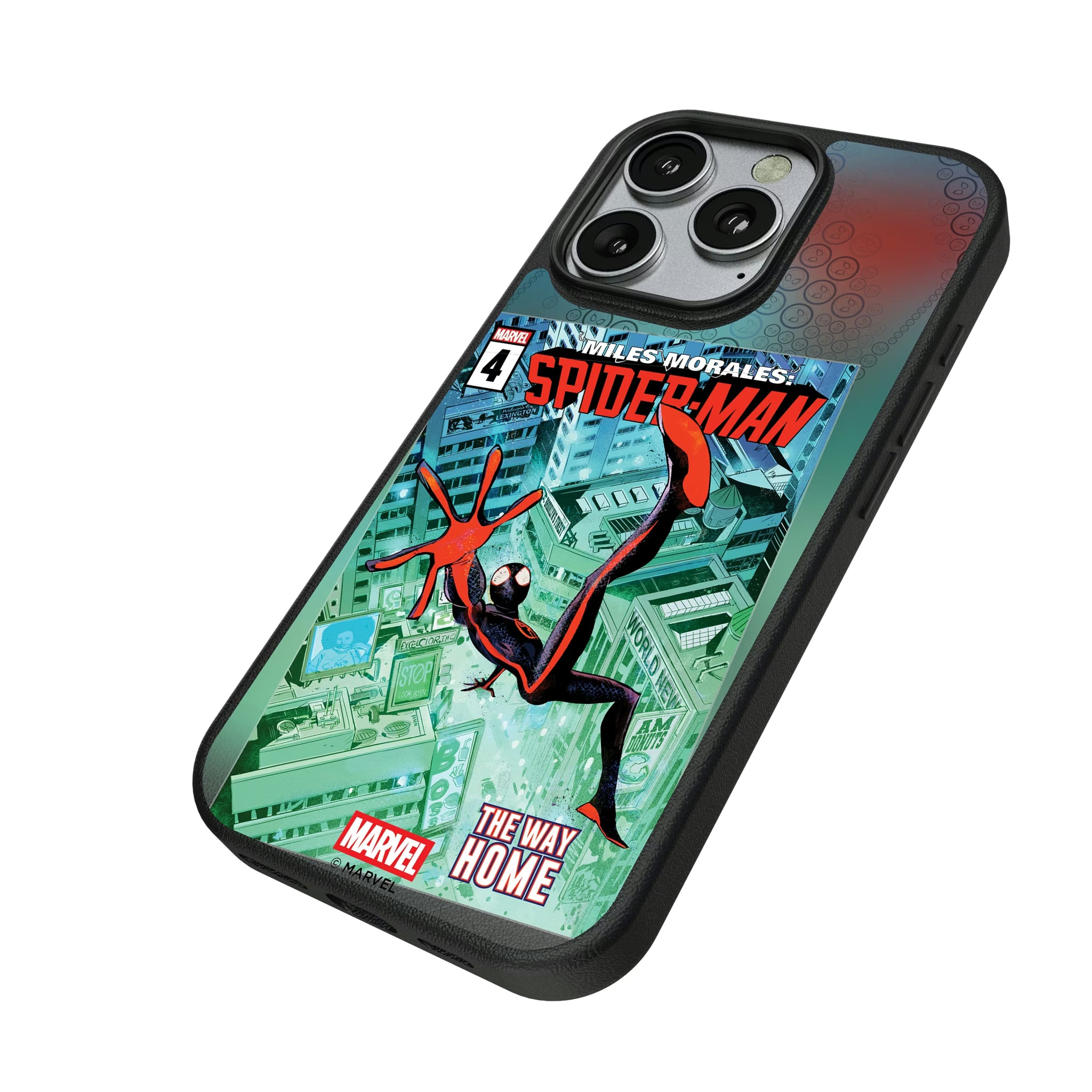 Marvel Miles Morales Classic Cover iPhone MagSafe Compatible Phone Case for Apple iPhone - Isometric View