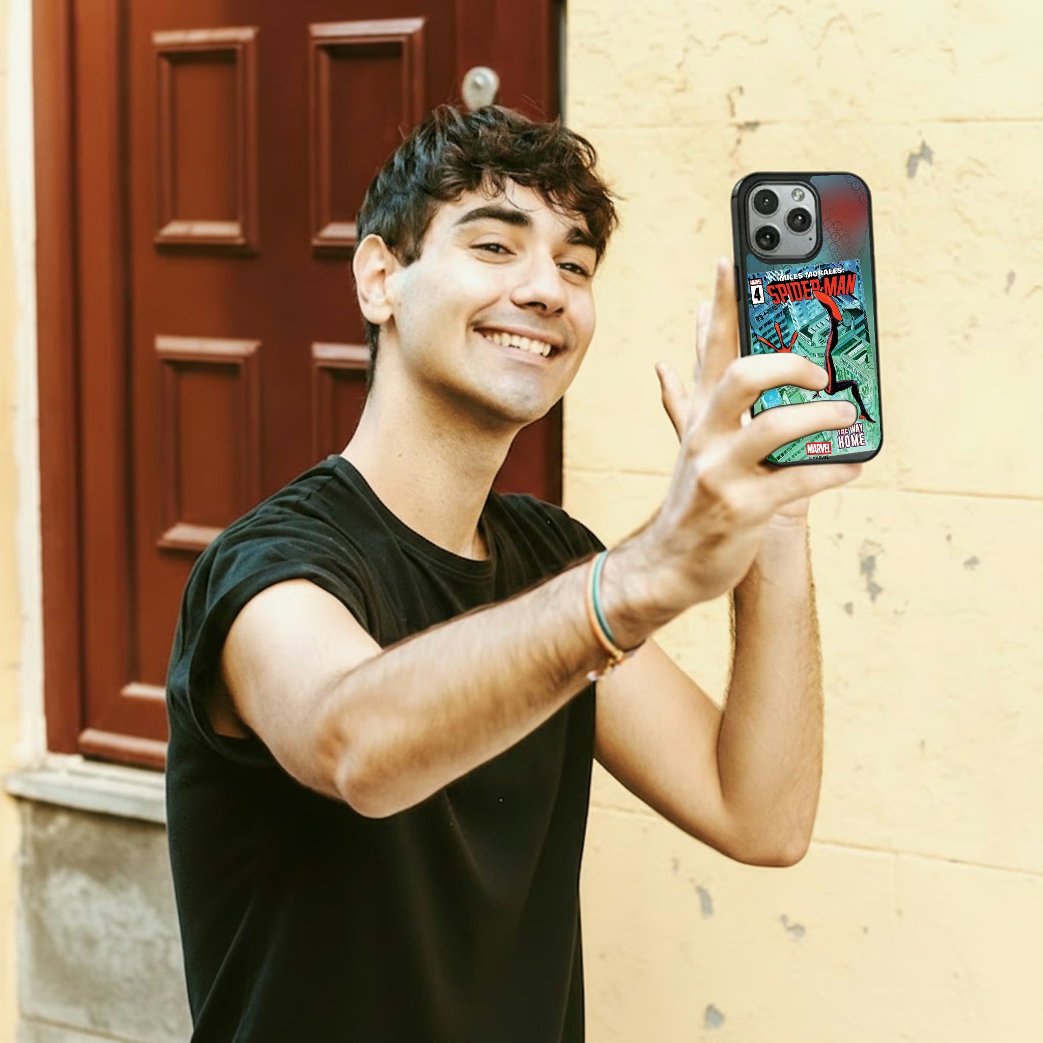 Marvel Miles Morales Classic Cover iPhone MagSafe Compatible Phone Case for Apple iPhone - Lifestyle