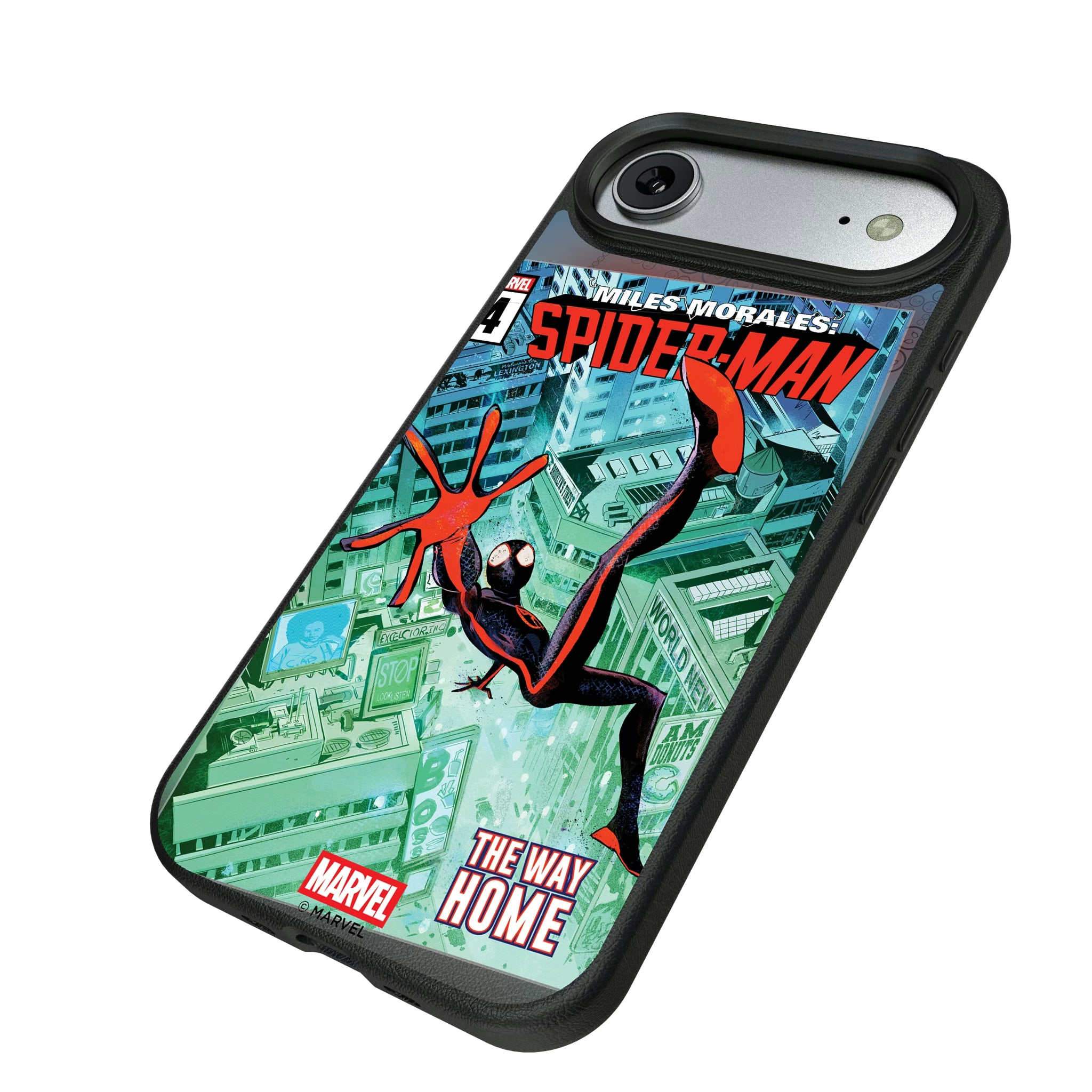 Marvel Miles Morales Classic Cover iPhone MagSafe Compatible Phone Case for Apple iPhone - Isometric View#Device_iPhone Air