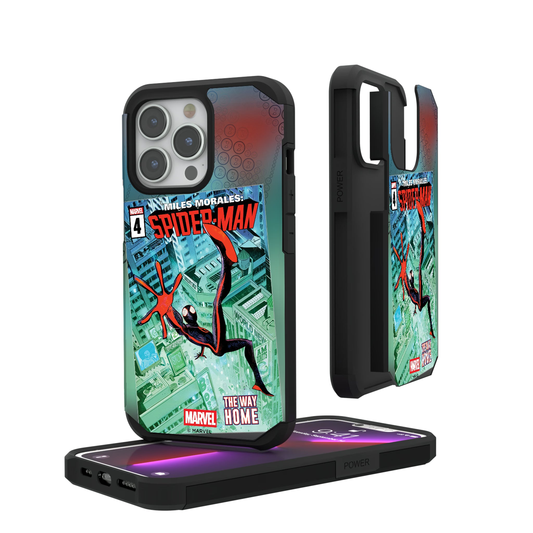 Marvel Miles Morales Classic Cover iPhone Rugged Phone Case for Apple iPhone#Device_iPhone 13 Pro