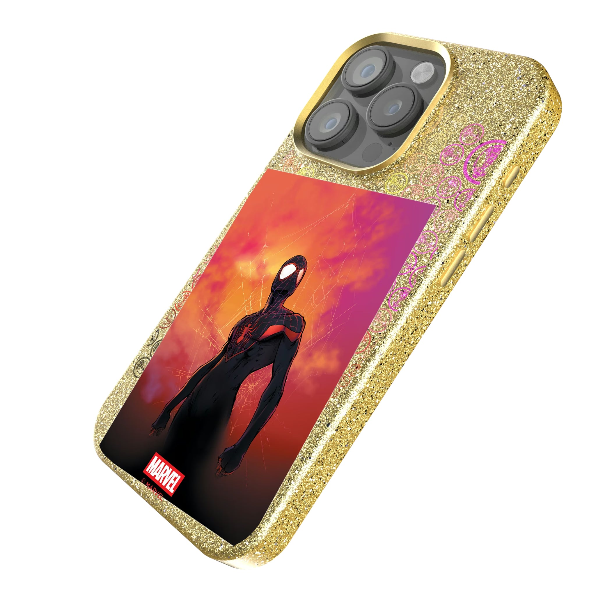 Marvel Miles Morales Cover Art iPhone Bling Phone Case for Apple iPhone - Isometric View