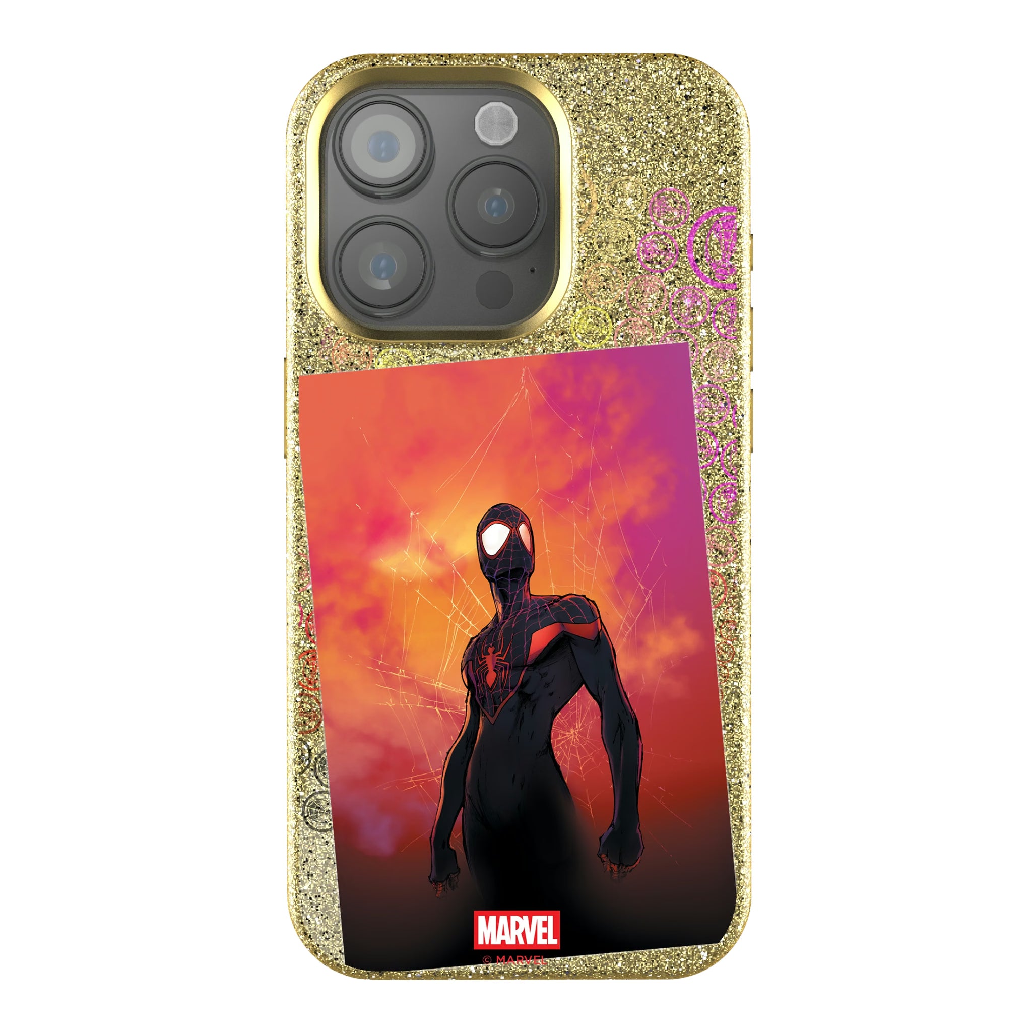 Marvel Miles Morales Cover Art iPhone Bling Phone Case for Apple iPhone
