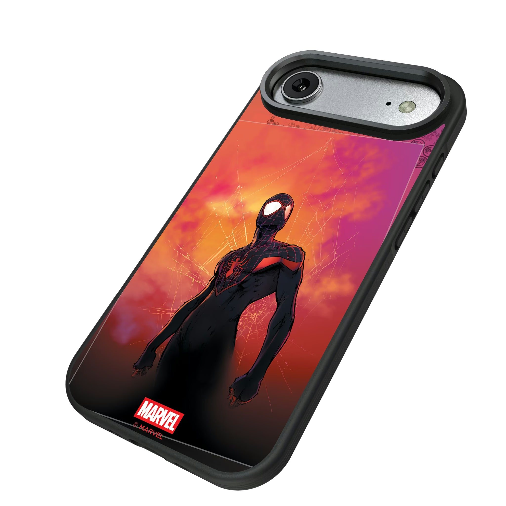 Marvel Miles Morales Cover Art iPhone Bump Phone Case for Apple iPhone - Isometric View#Device_iPhone Air