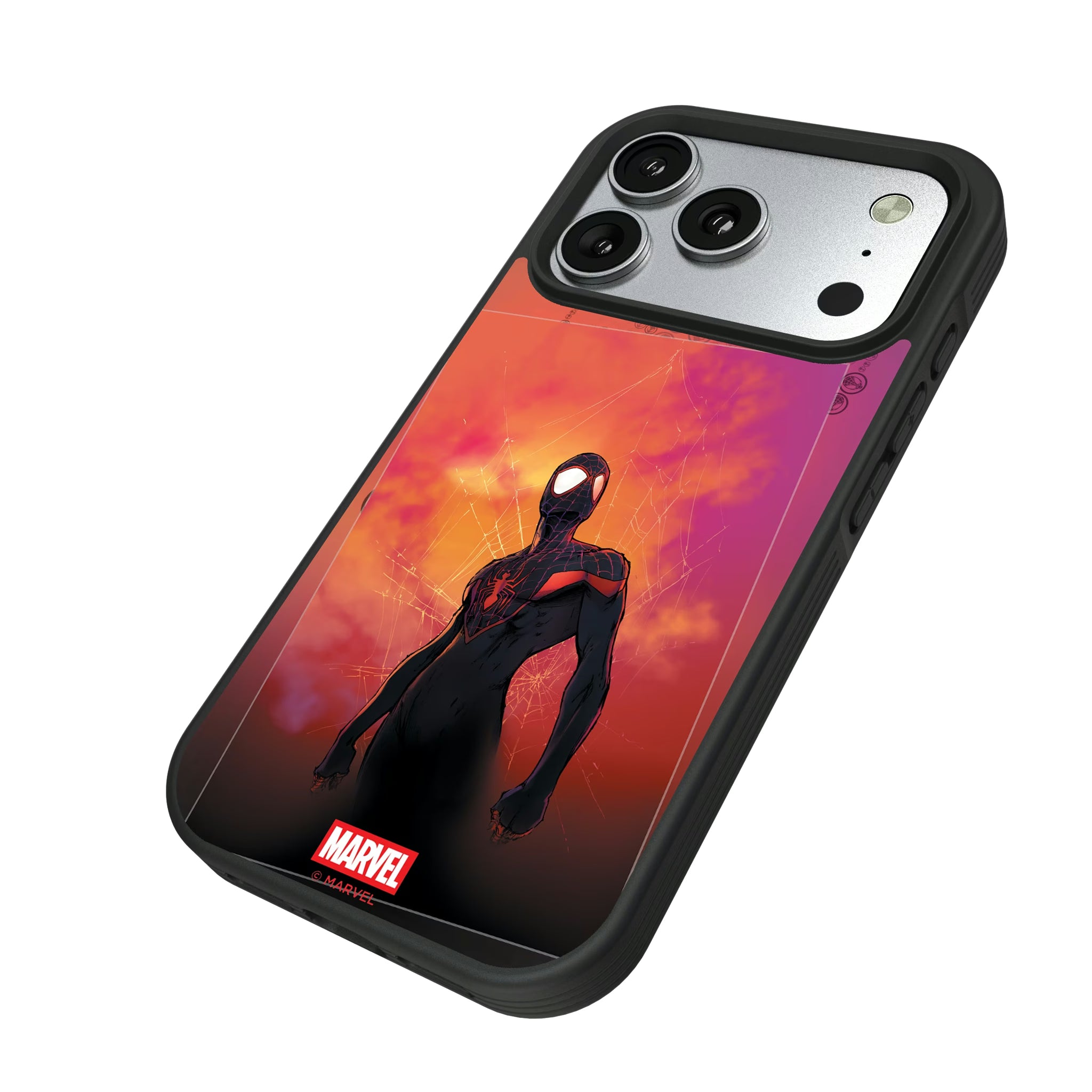 Marvel Miles Morales Cover Art iPhone Bump Phone Case for Apple iPhone - Isometric View#Device_iPhone 17 Pro