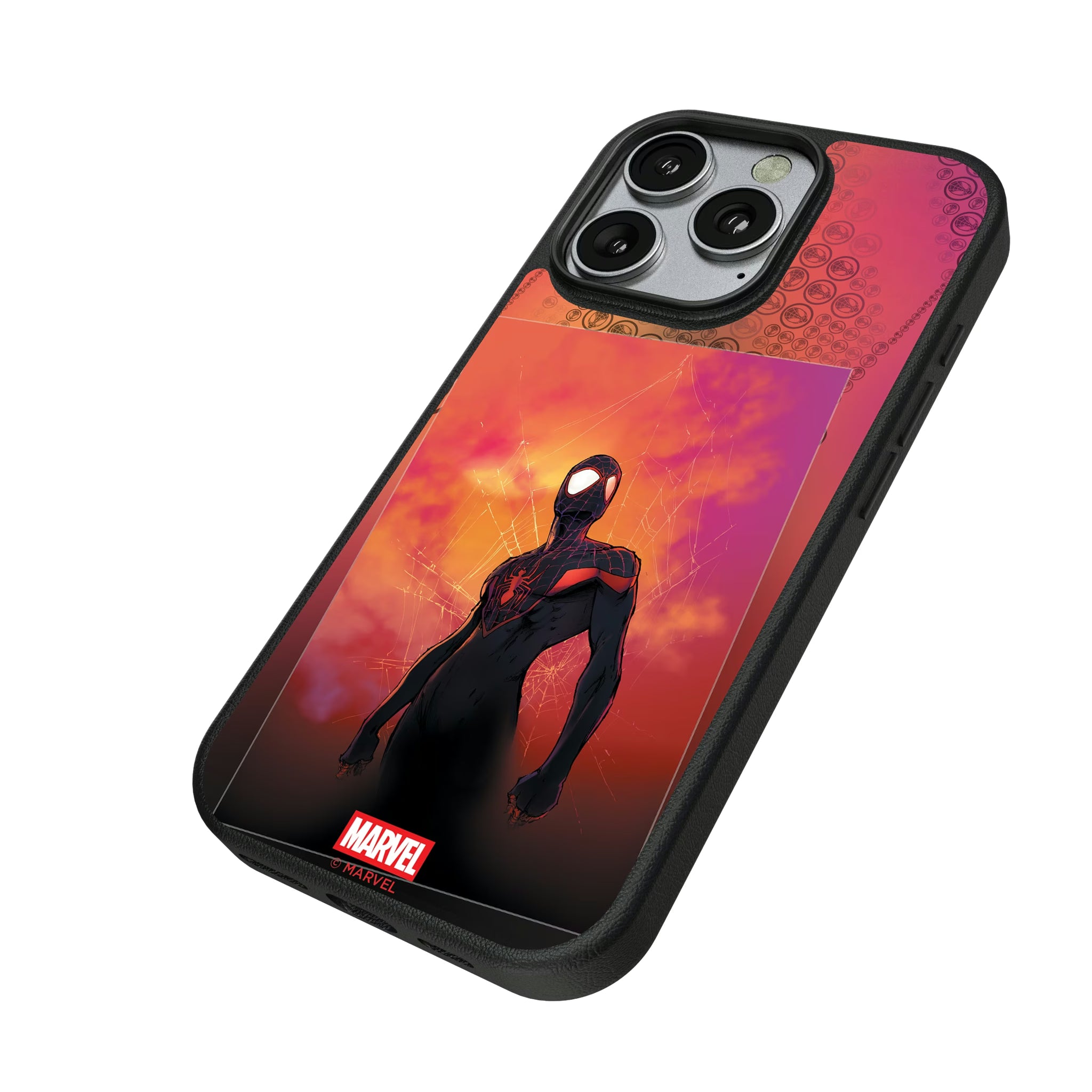 Marvel Miles Morales Cover Art iPhone MagSafe Compatible Phone Case for Apple iPhone - Isometric View