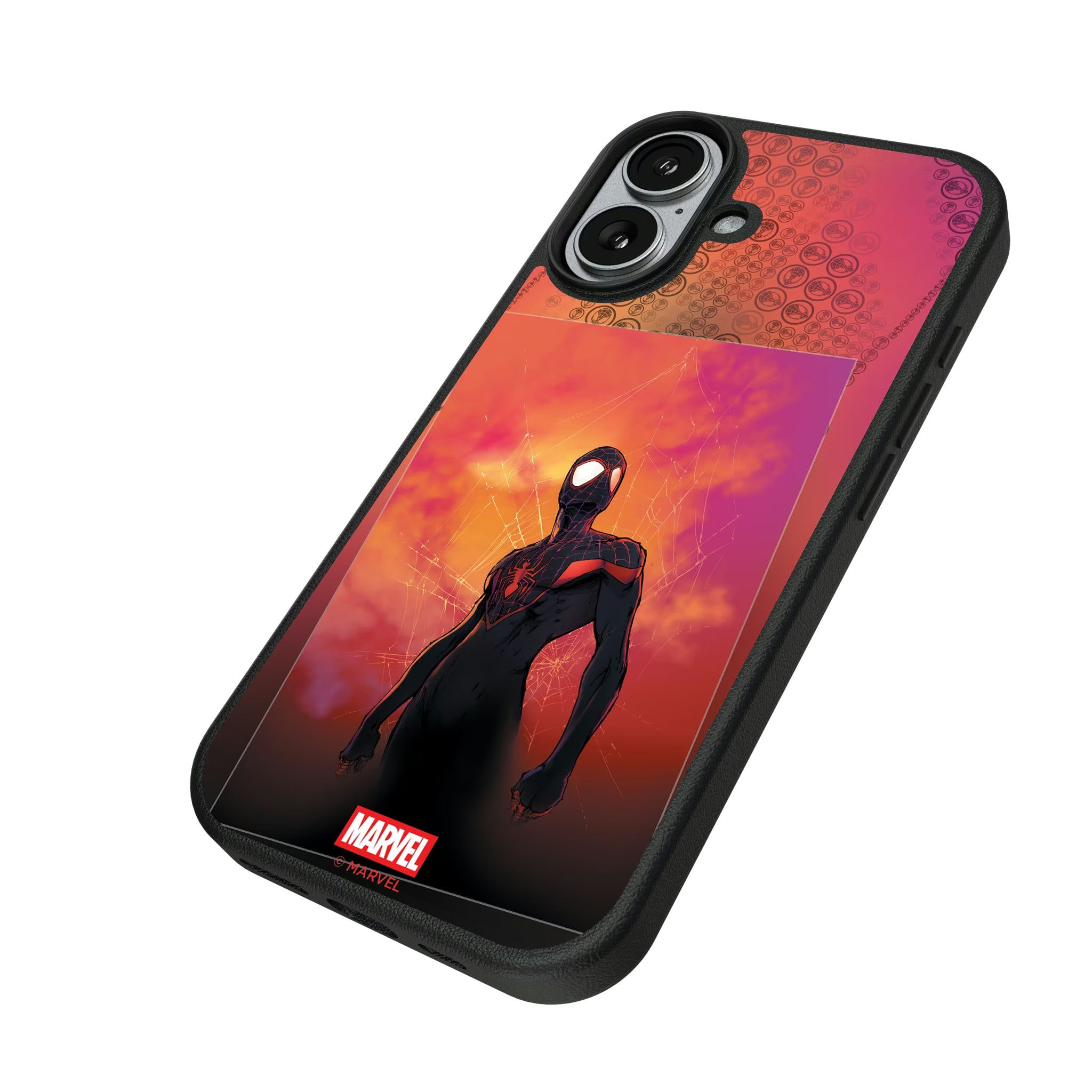 Marvel Miles Morales Cover Art iPhone MagSafe Compatible Phone Case for Apple iPhone - Isometric View#Device_iPhone 17