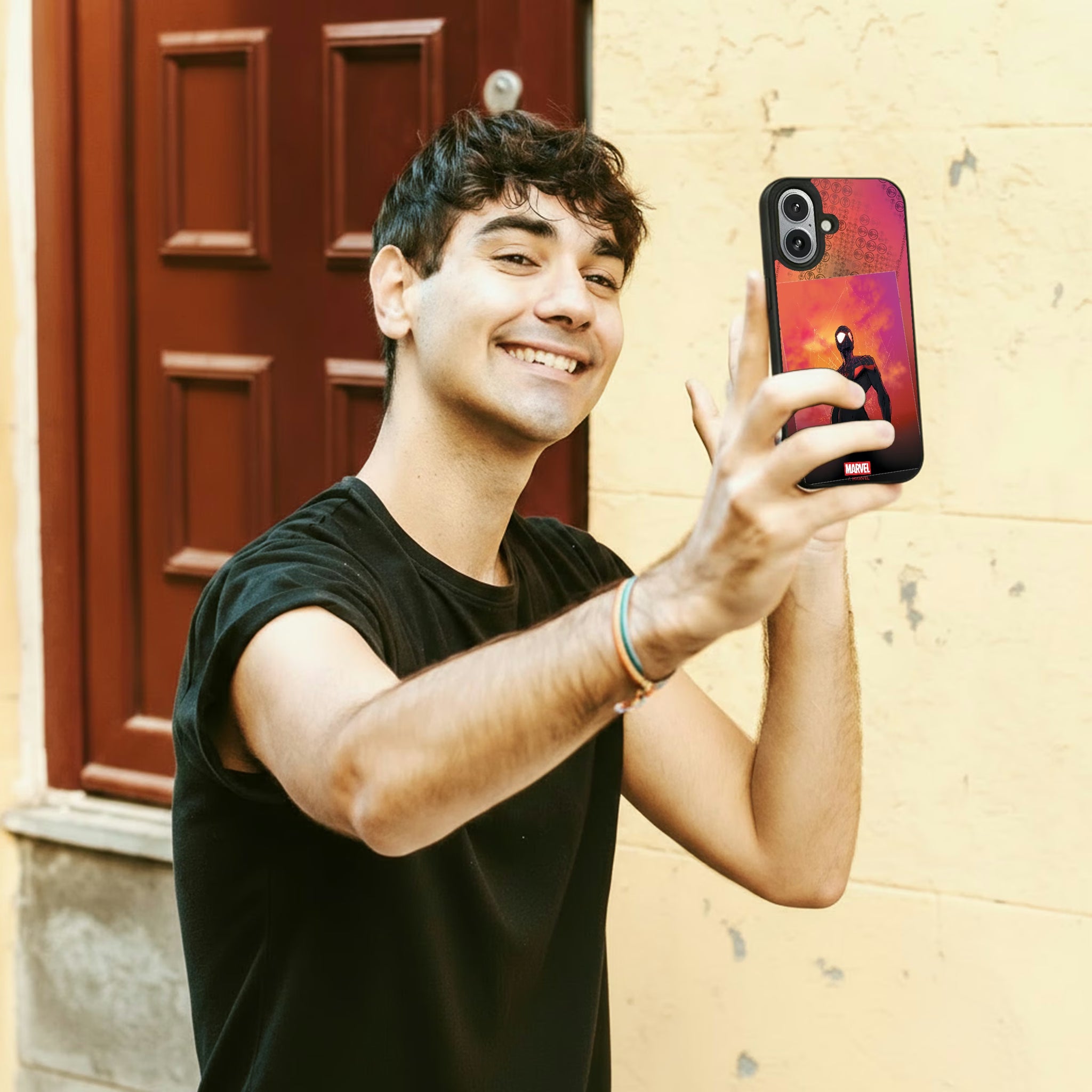 Marvel Miles Morales Cover Art iPhone MagSafe Compatible Phone Case for Apple iPhone - Lifestyle#Device_iPhone 17