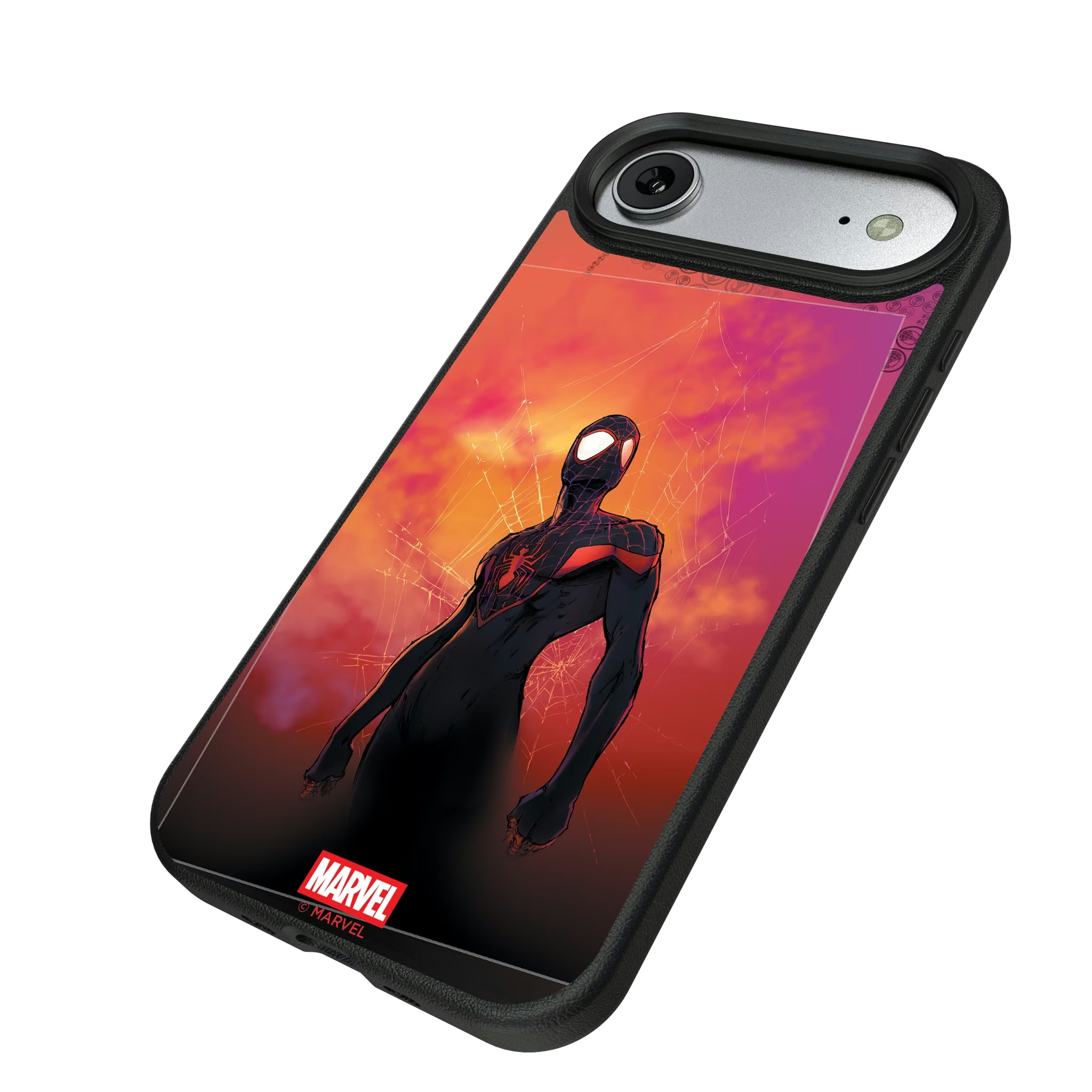 Marvel Miles Morales Cover Art iPhone MagSafe Compatible Phone Case for Apple iPhone - Isometric View#Device_iPhone Air
