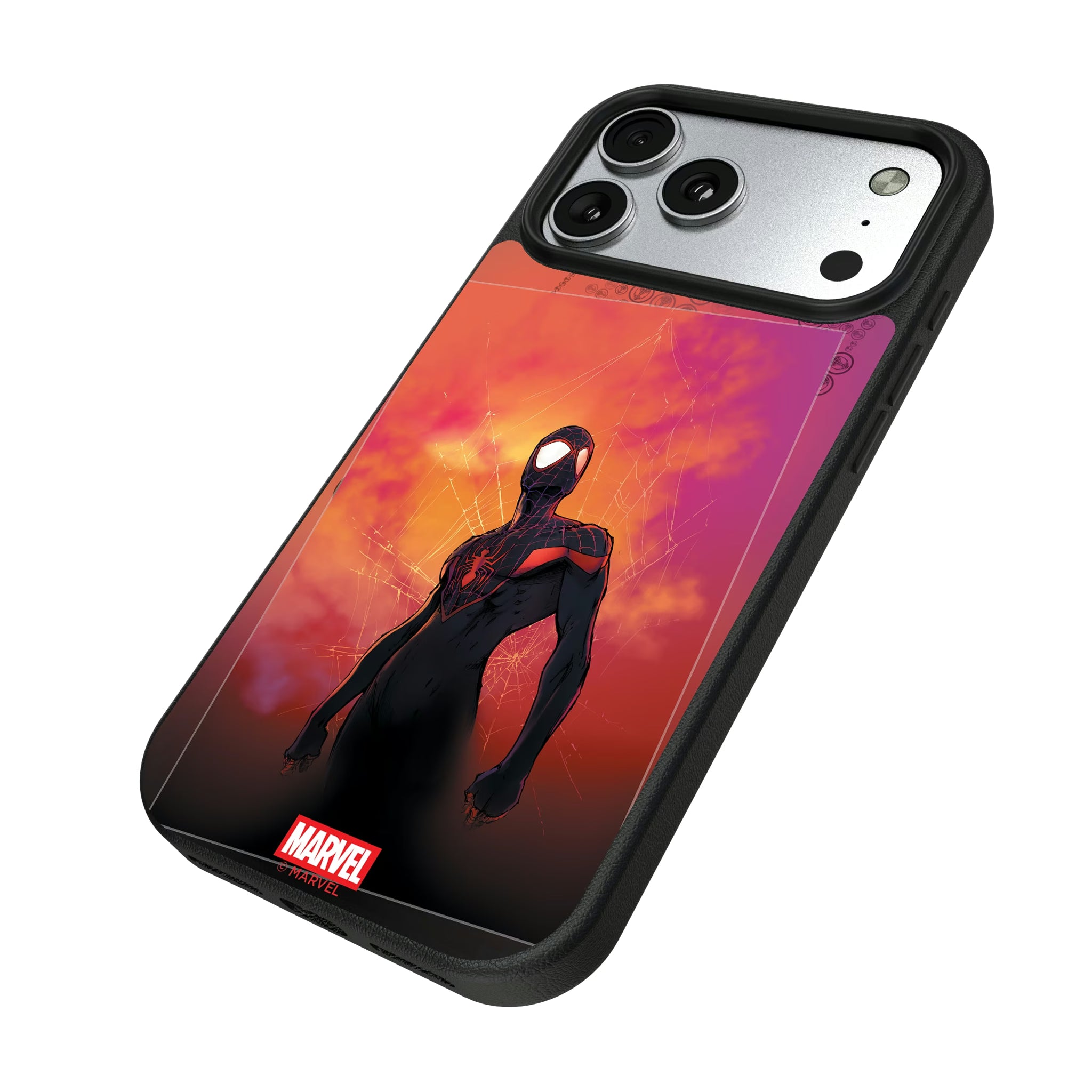 Marvel Miles Morales Cover Art iPhone MagSafe Compatible Phone Case for Apple iPhone - Isometric View#Device_iPhone 17 Pro Max