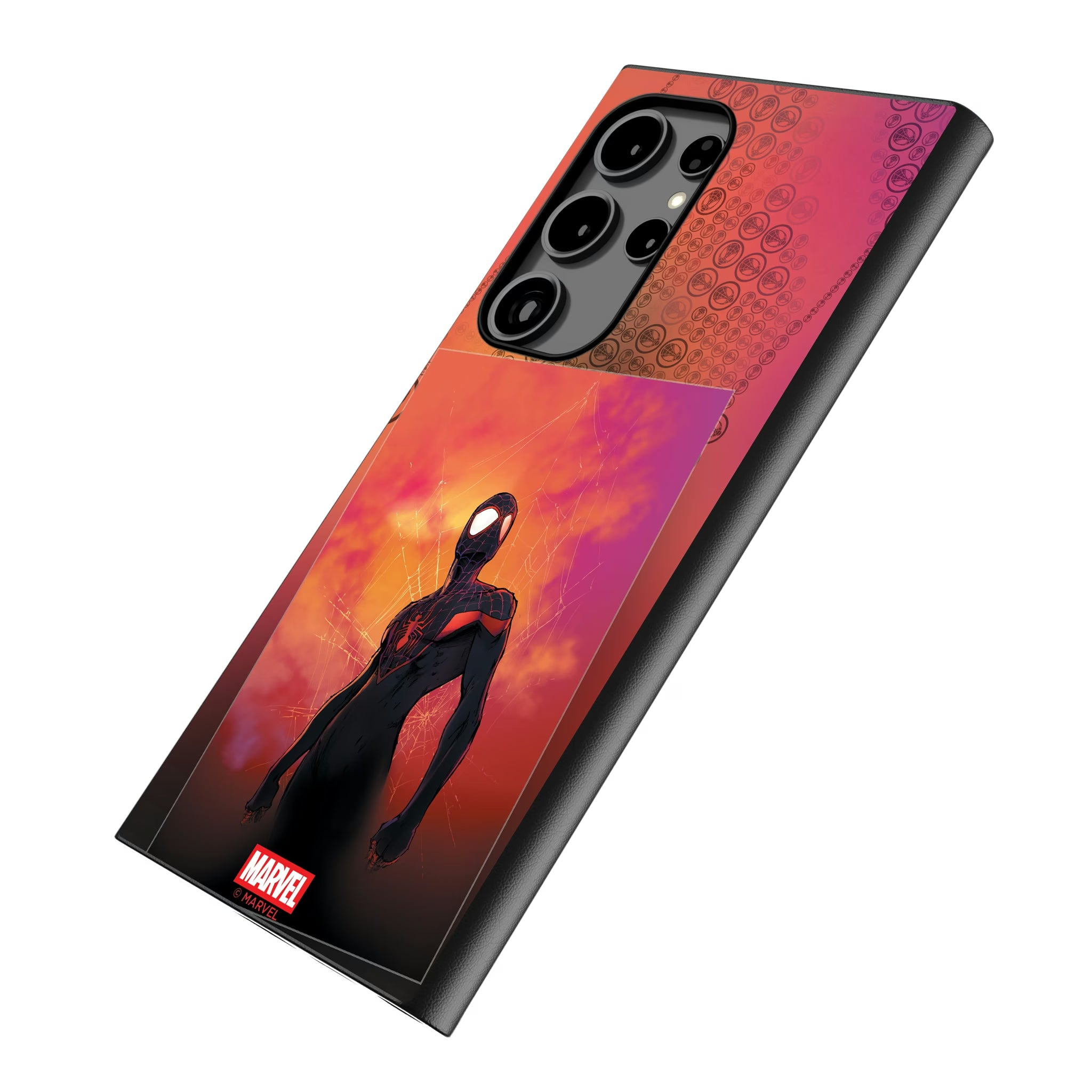 Marvel Miles Morales Cover Art Galaxy MagSafe Compatible Phone Case for Samsung Galaxy - Isometric View