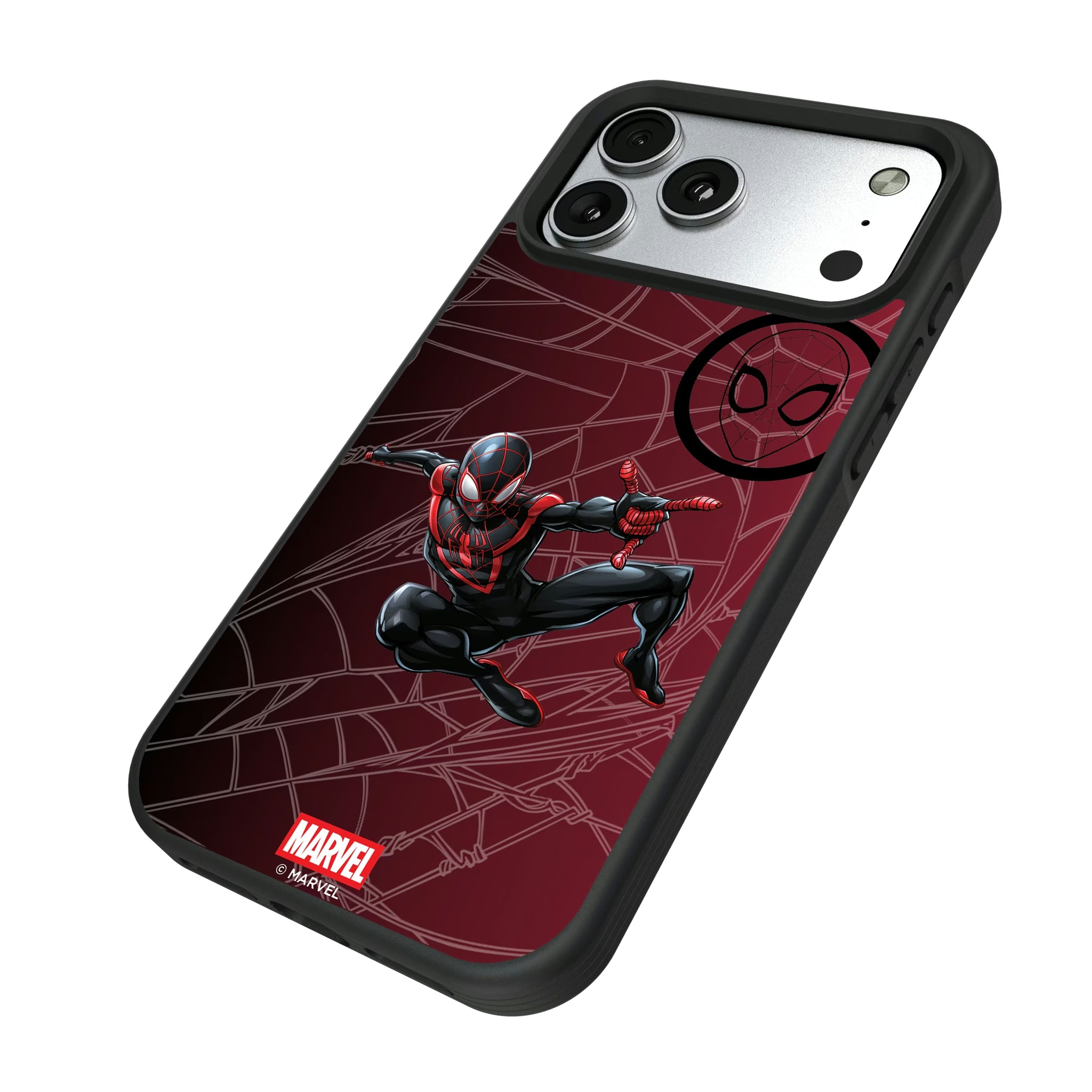 Marvel Miles Morales MechLine iPhone Bump Phone Case for Apple iPhone - Isometric View#Device_iPhone 17 Pro Max