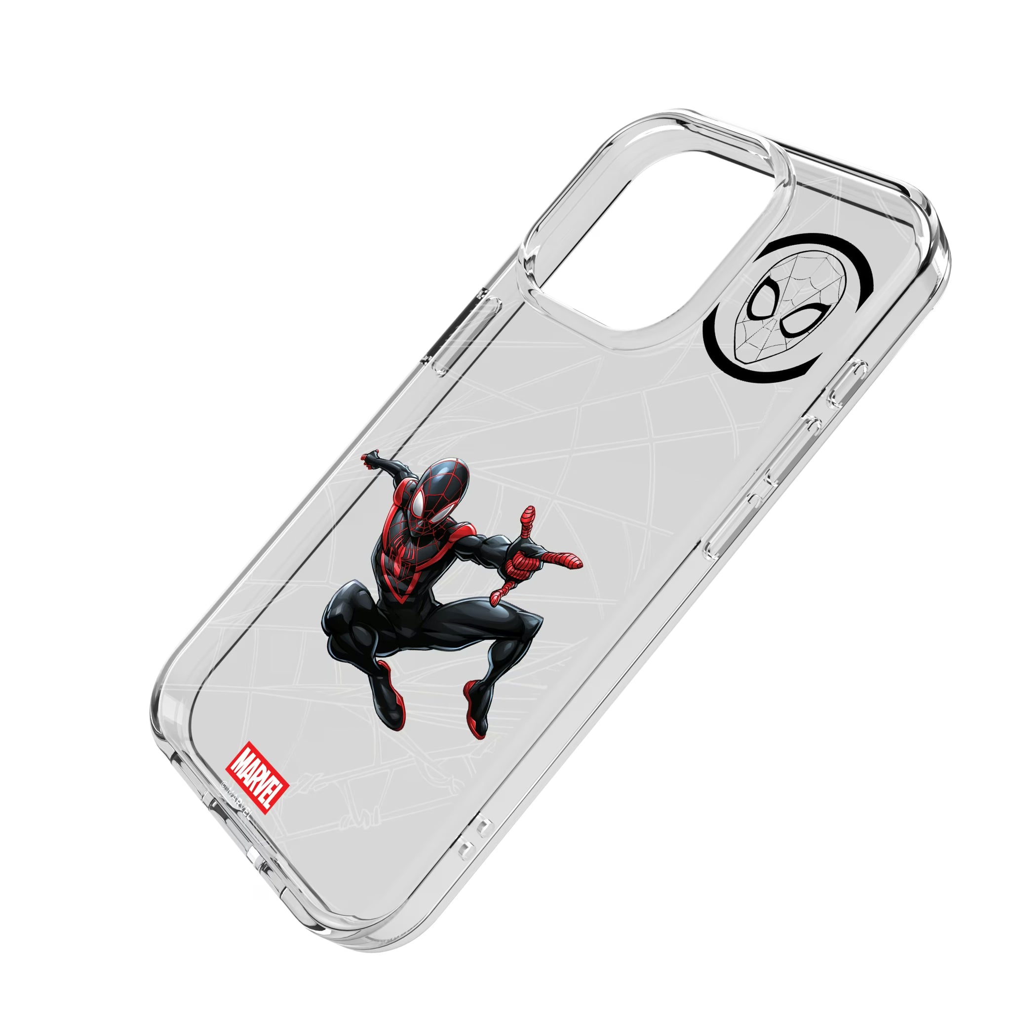 Marvel Miles Morales MechLine iPhone Clear Phone Case for Apple iPhone - Isometric View