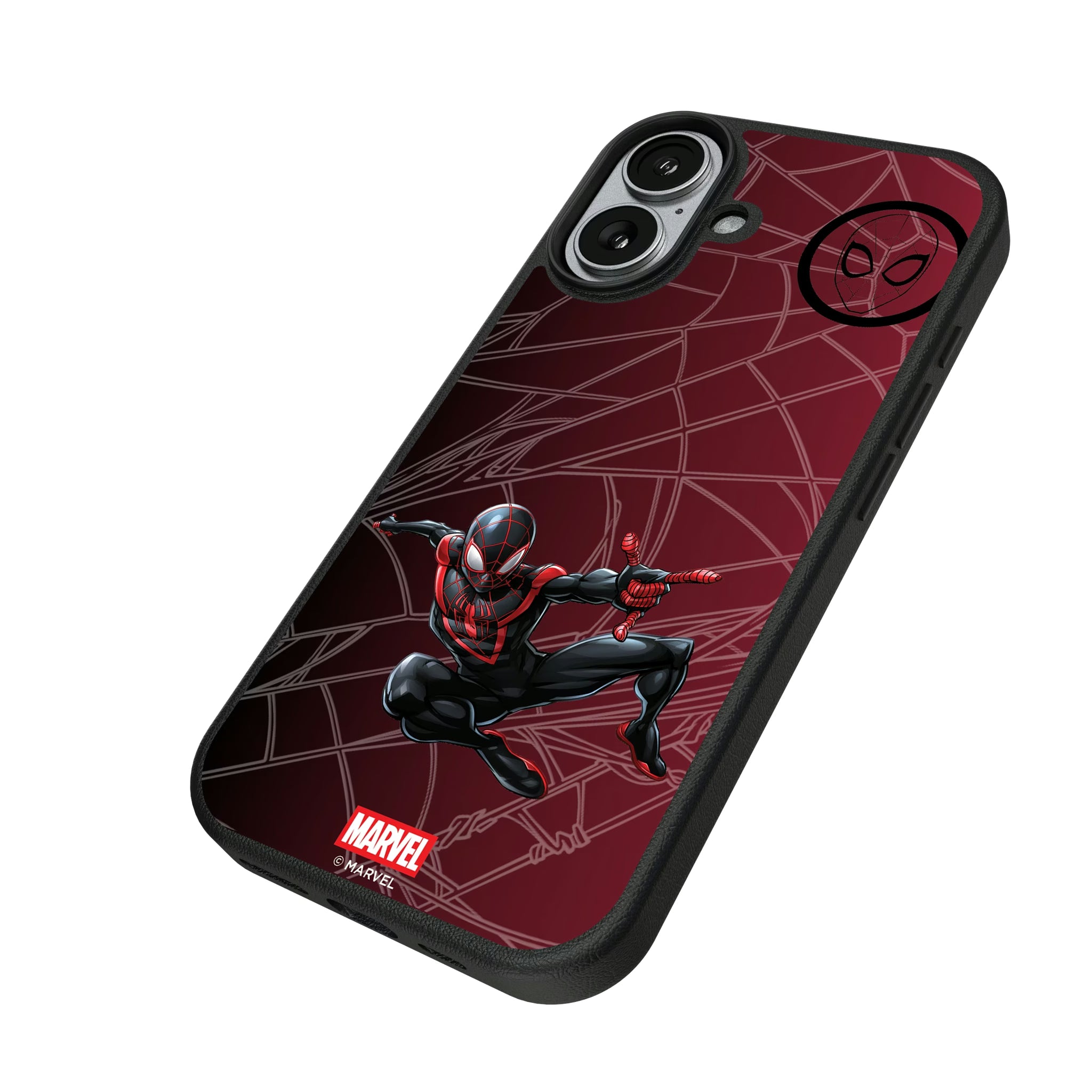 Marvel Miles Morales MechLine iPhone MagSafe Compatible Phone Case for Apple iPhone - Isometric View#Device_iPhone 17