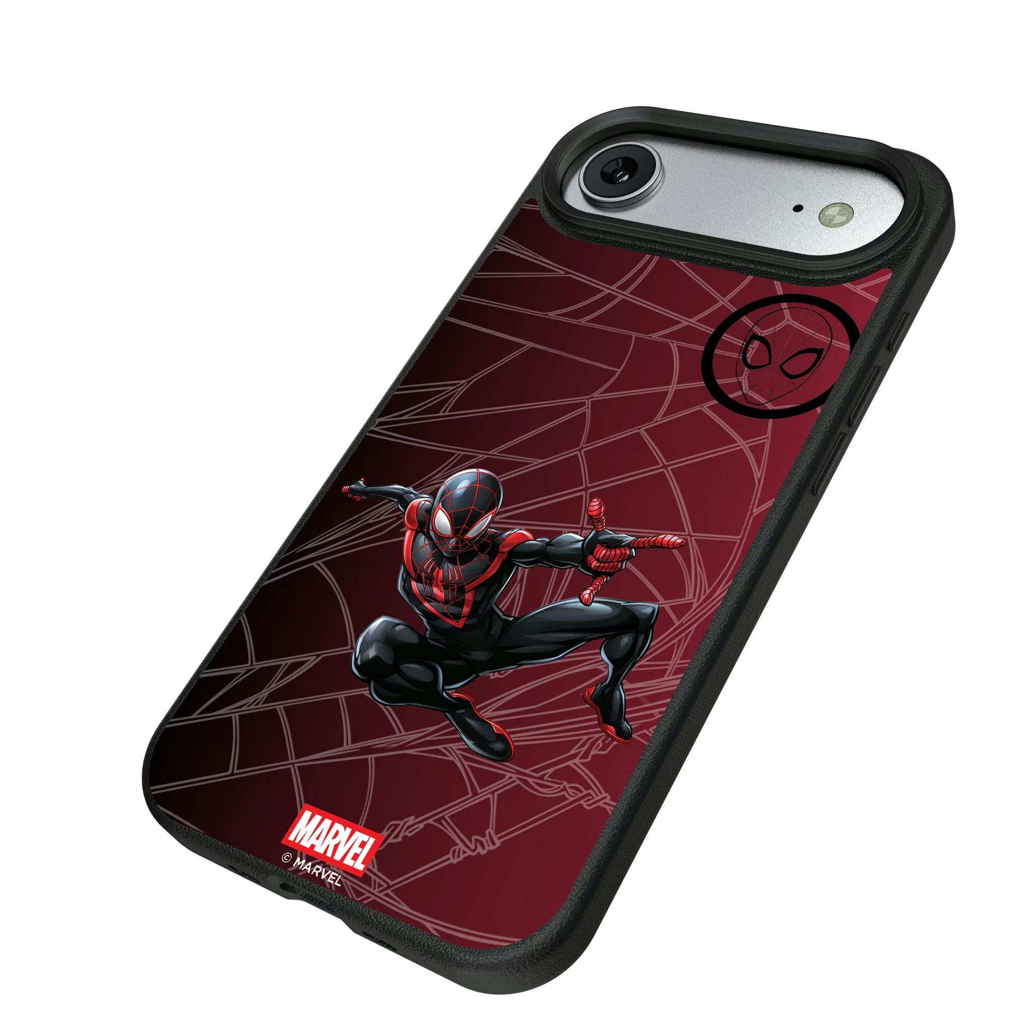 Marvel Miles Morales MechLine iPhone MagSafe Compatible Phone Case for Apple iPhone - Isometric View#Device_iPhone Air