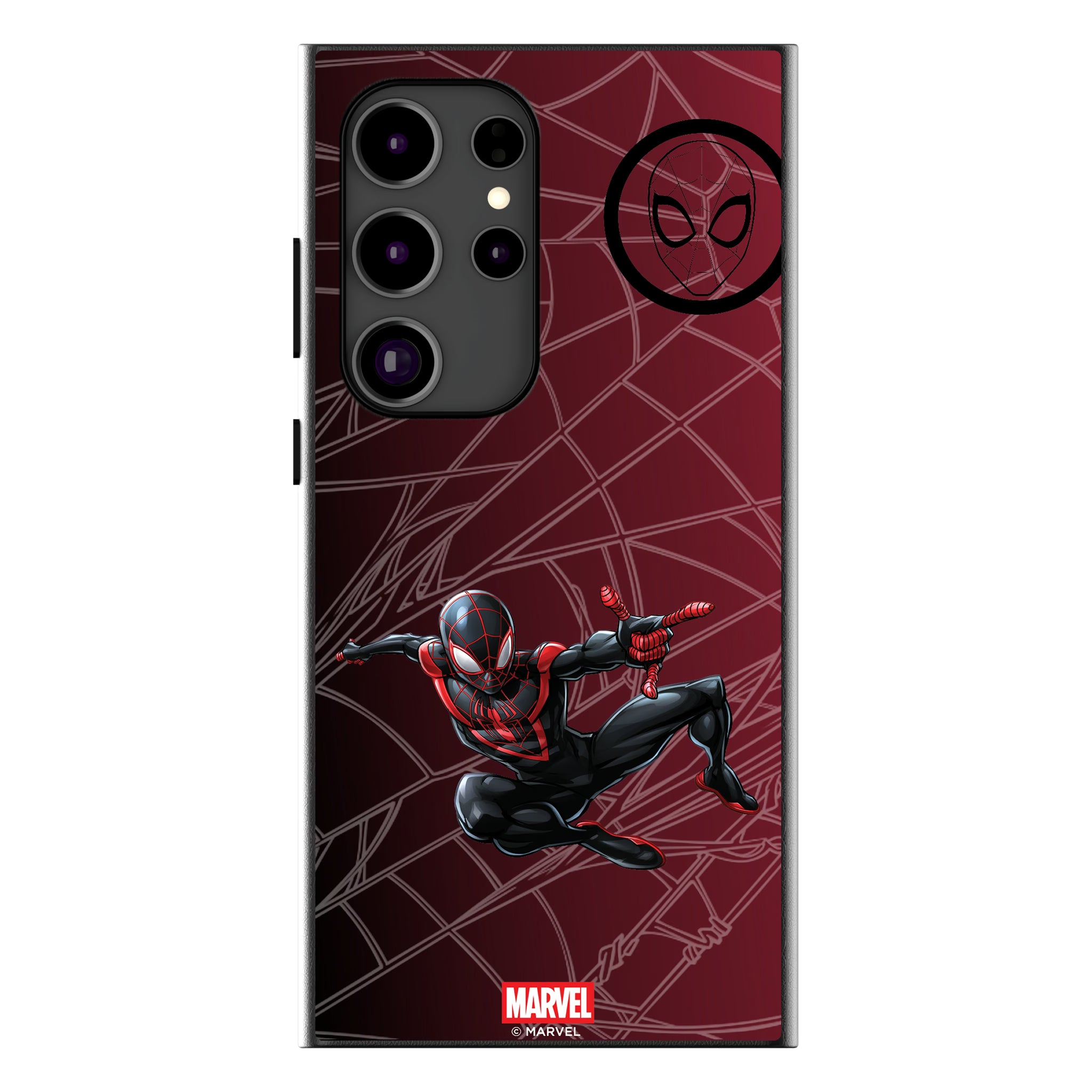 Marvel Miles Morales MechLine Galaxy MagSafe Compatible Phone Case for Samsung Galaxy
