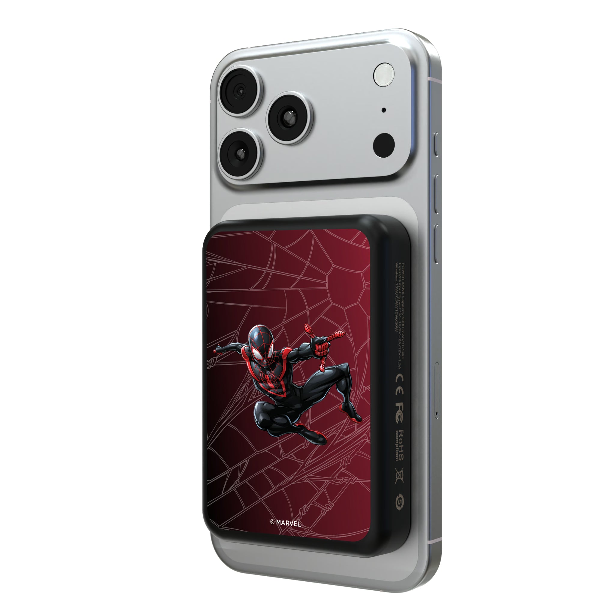 Marvel Miles Morales MechLine Wireless Mag Power Bank