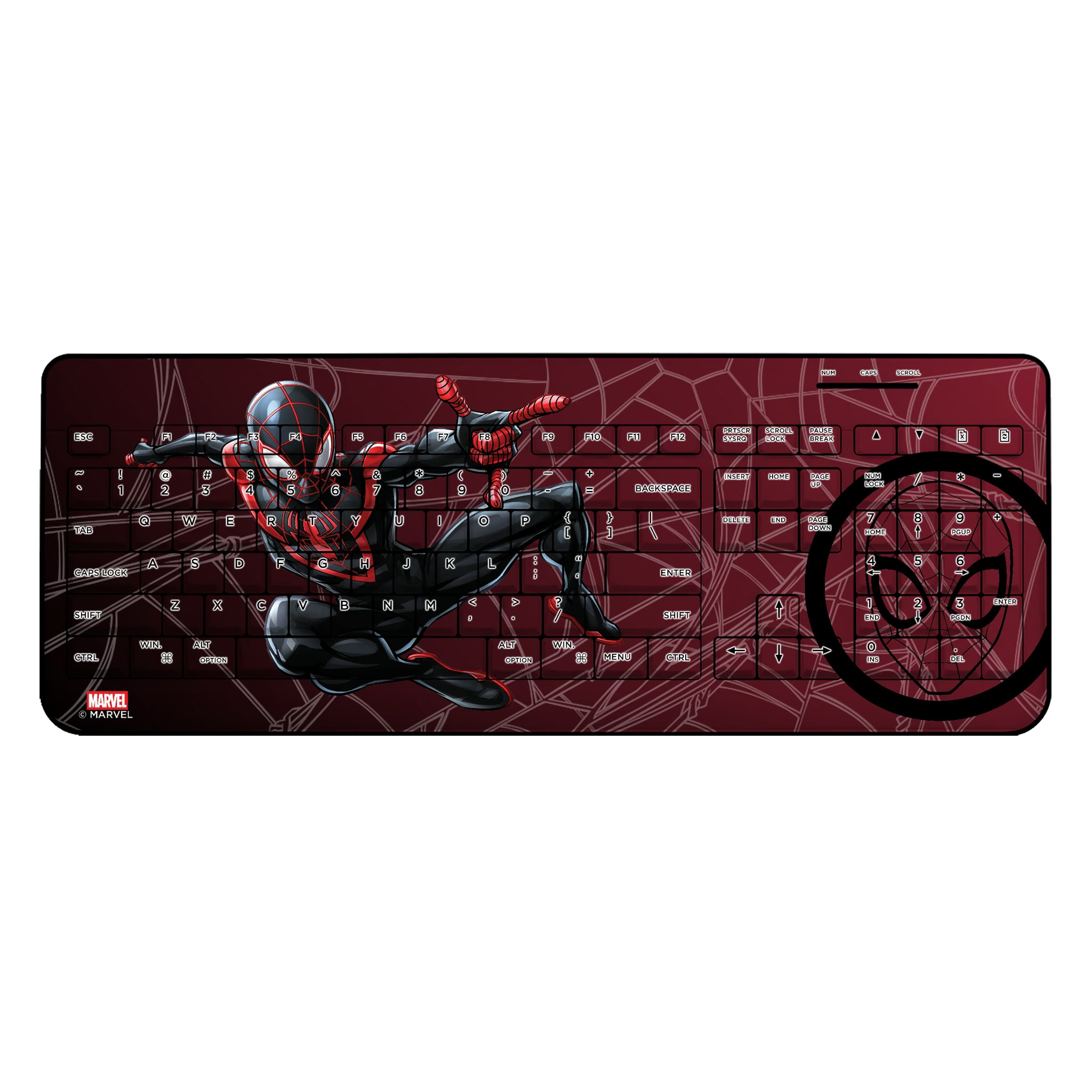 Marvel Miles Morales MechLine Wireless USB Keyboard