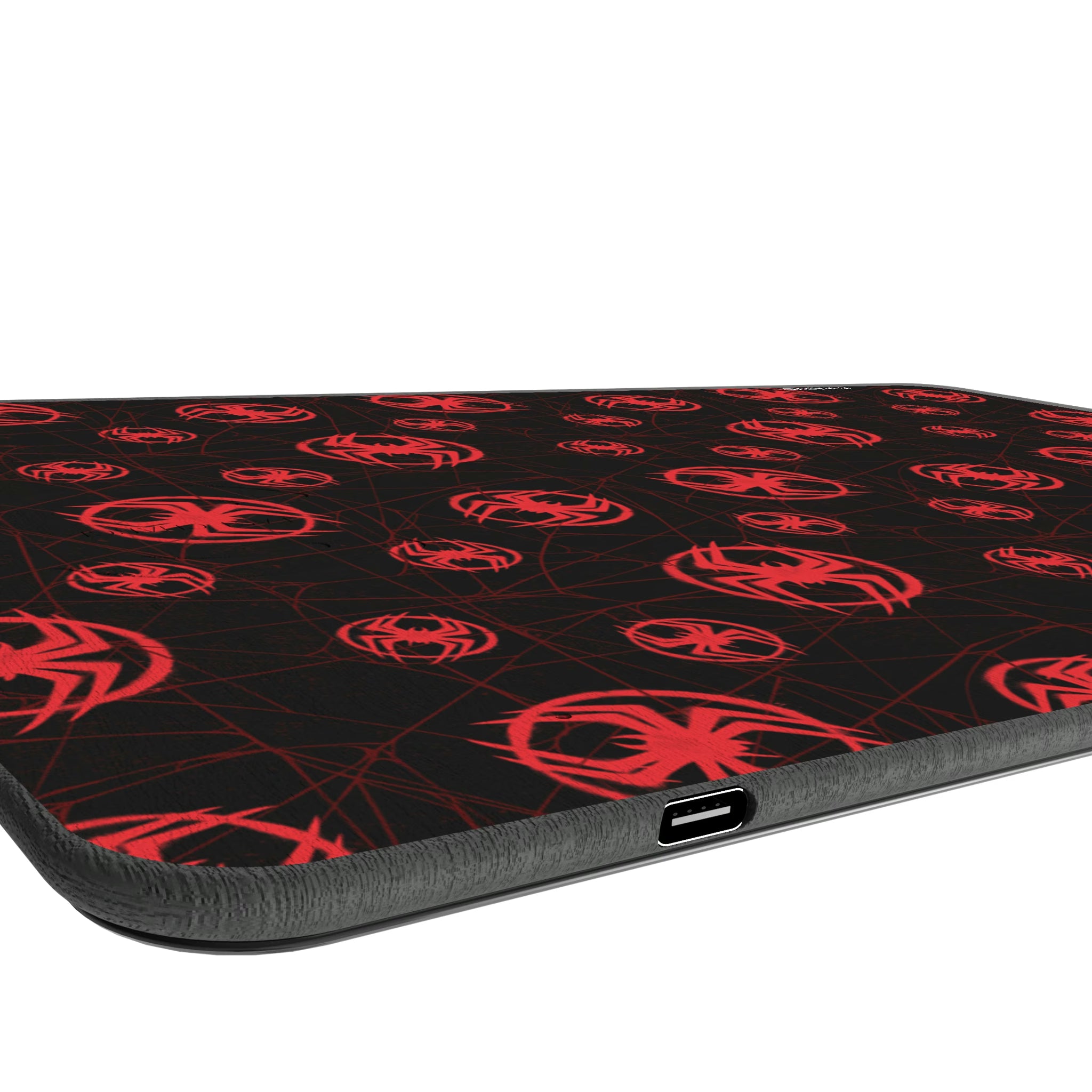 Marvel Miles Morales Pattern 15-Watt Wireless Charger and Mouse Pad