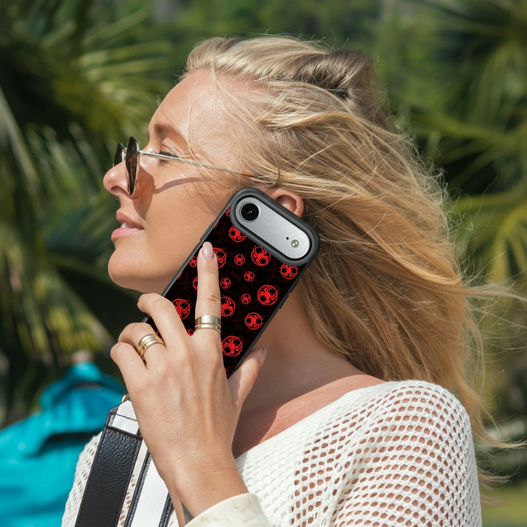 Marvel Miles Morales Pattern iPhone Bump Phone Case for Apple iPhone - Lifestyle#Device_iPhone Air