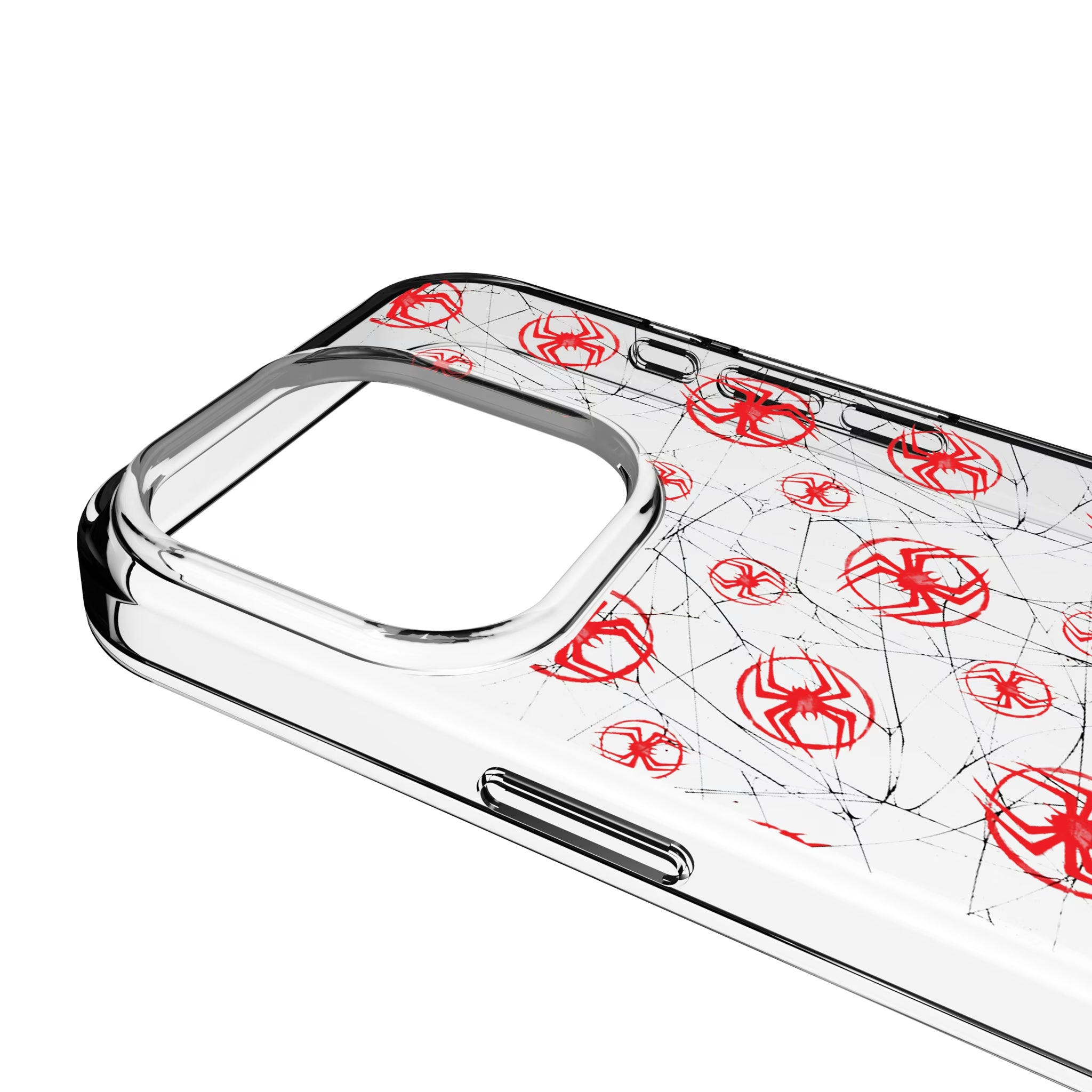 Marvel Miles Morales Pattern iPhone Clear Phone Case for Apple iPhone - Detail