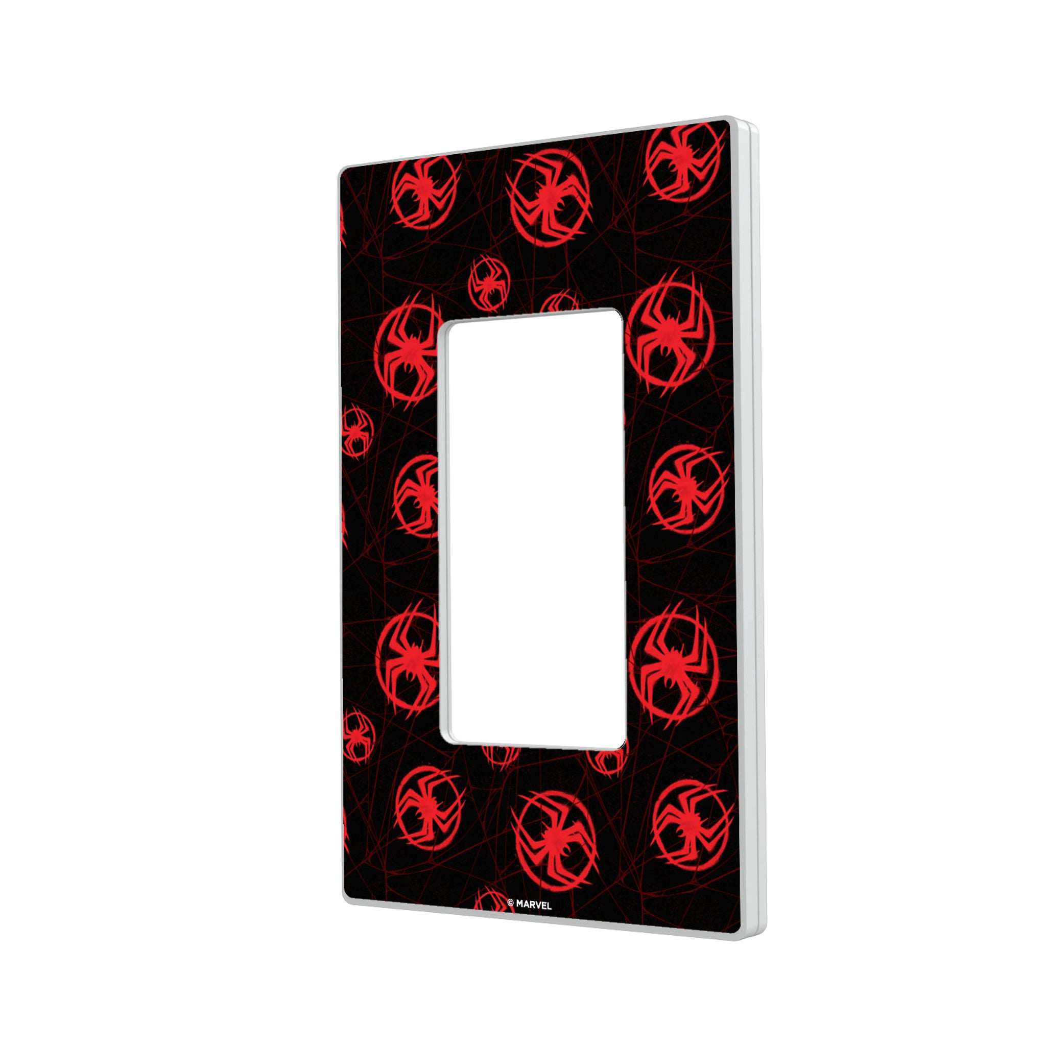 Marvel Miles Morales Pattern Hidden-Screw Light Switch Plate#Style_Single Rocker