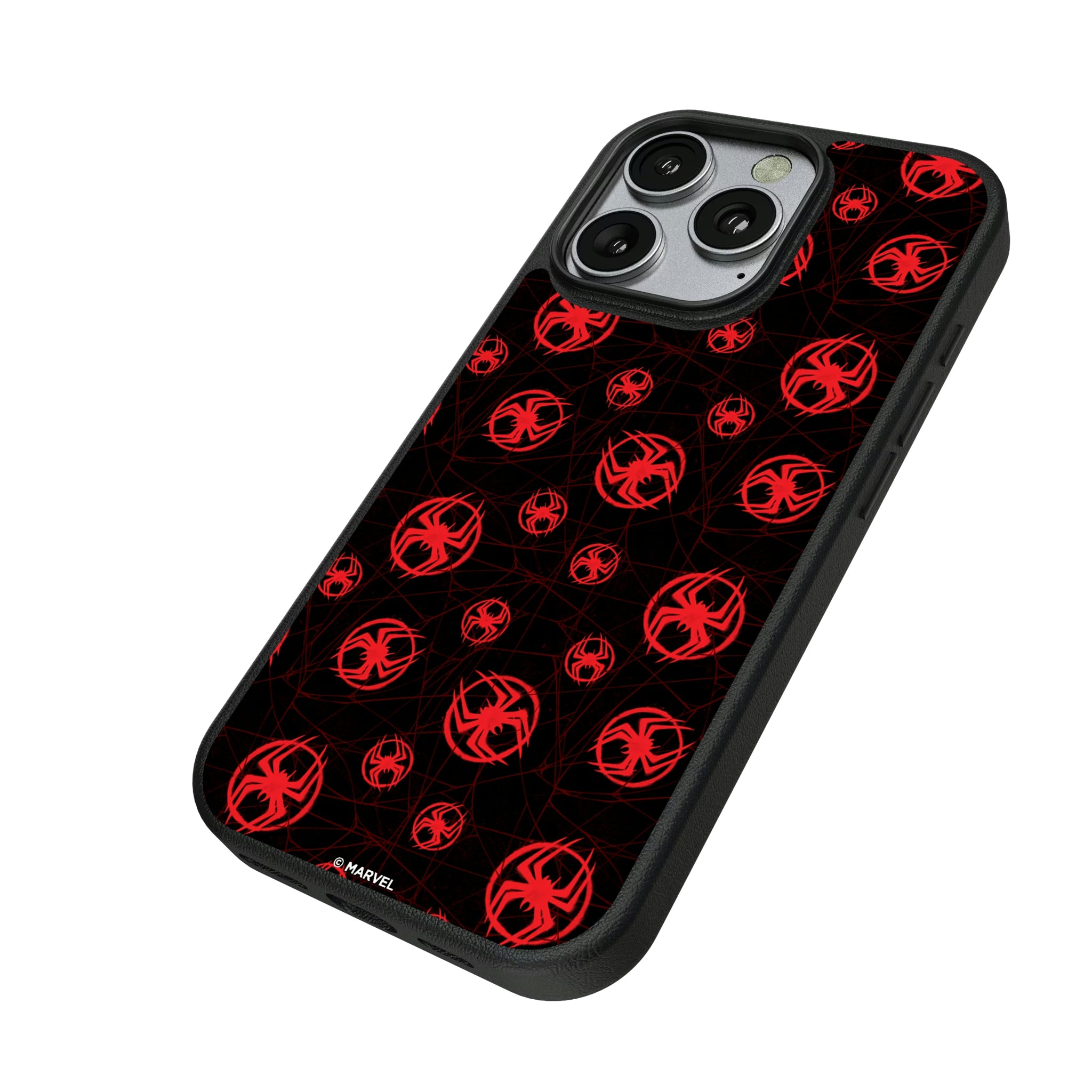 Marvel Miles Morales Pattern iPhone MagSafe Compatible Phone Case for Apple iPhone - Isometric View