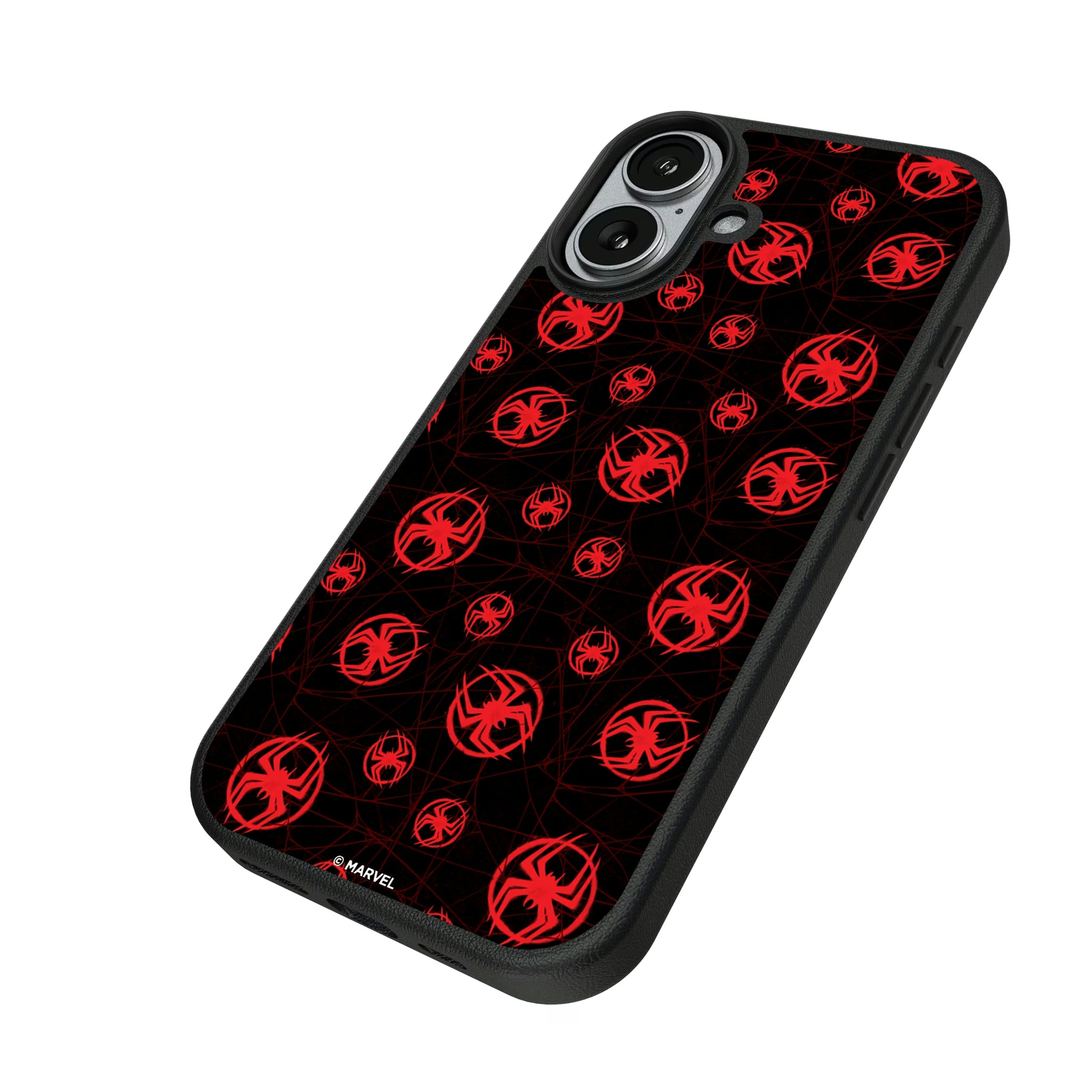 Marvel Miles Morales Pattern iPhone MagSafe Compatible Phone Case for Apple iPhone - Isometric View#Device_iPhone 17