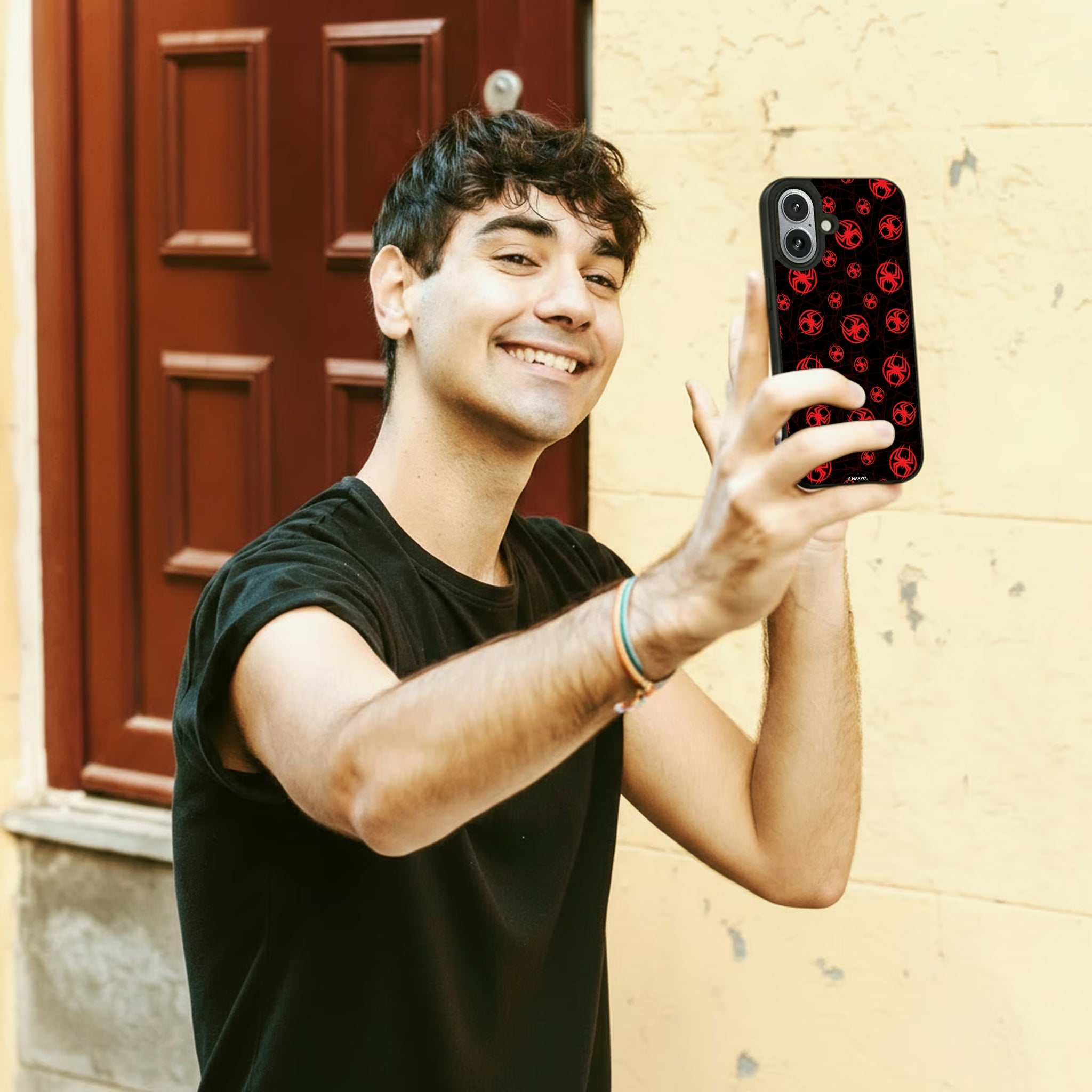 Marvel Miles Morales Pattern iPhone MagSafe Compatible Phone Case for Apple iPhone - Lifestyle#Device_iPhone 17