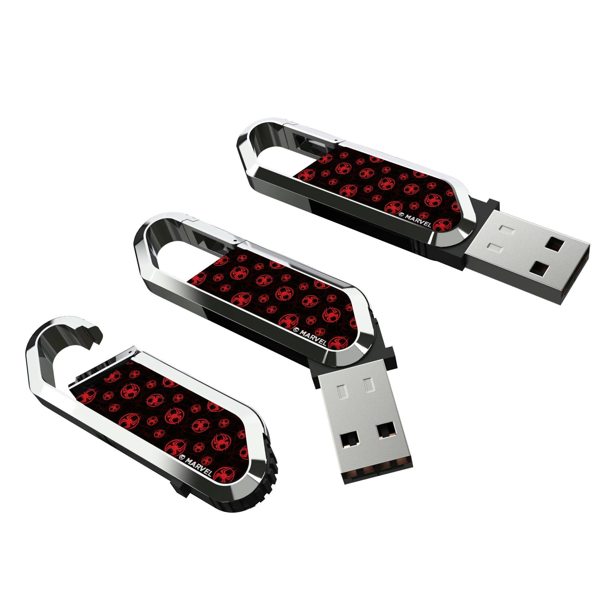 Marvel Miles Morales Pattern USB 64GB Clip Style Flash Drive