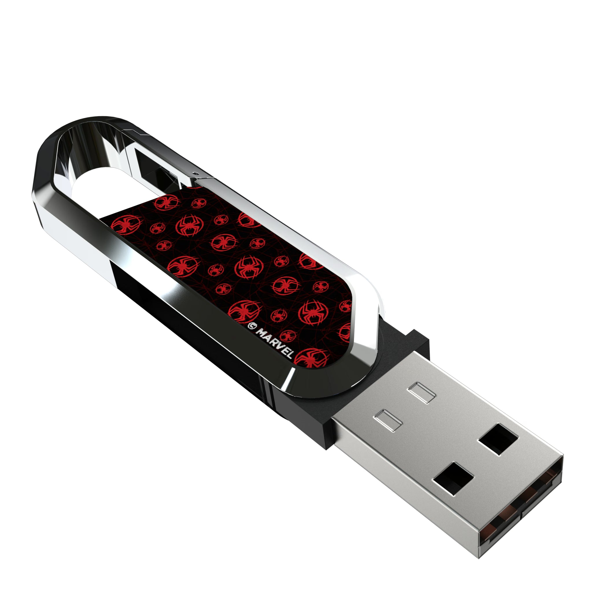 Marvel Miles Morales Pattern USB 64GB Clip Style Flash Drive