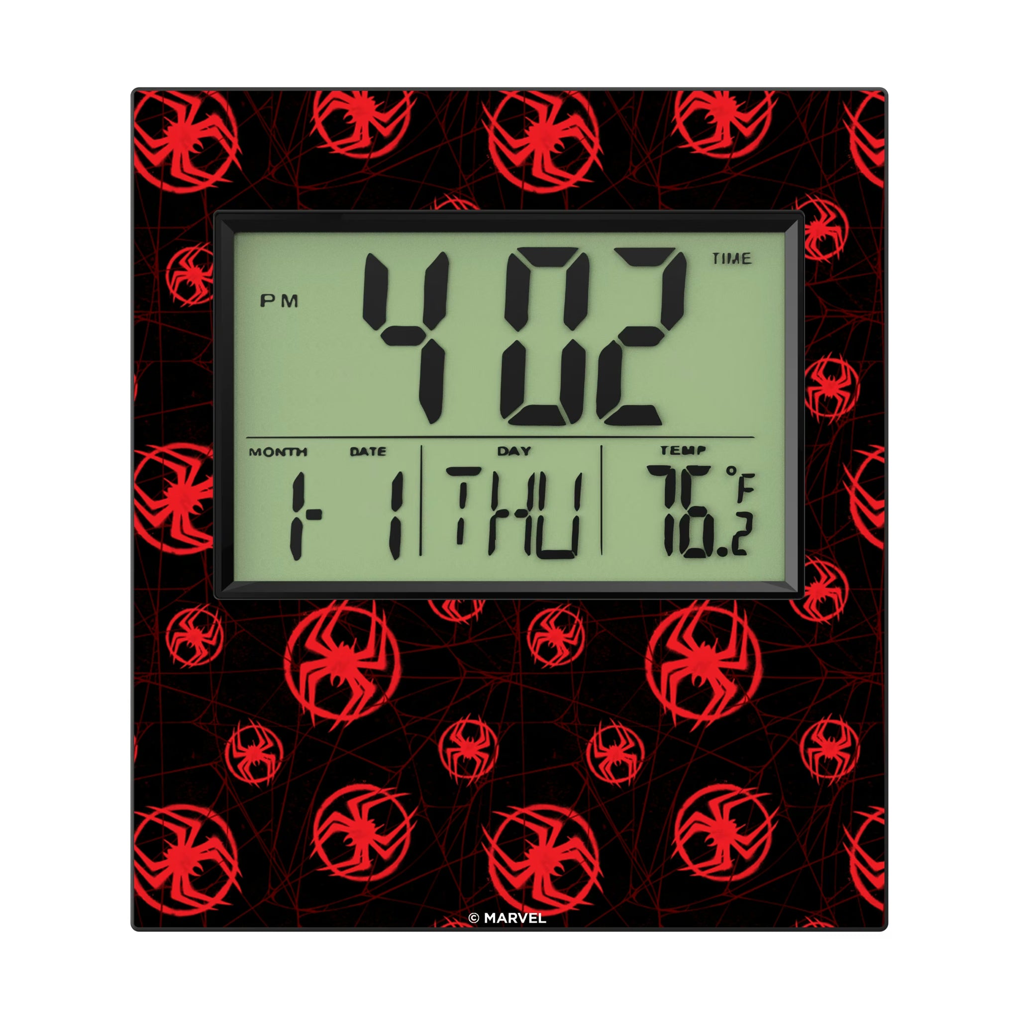 Marvel Miles Morales Pattern Wall Clock