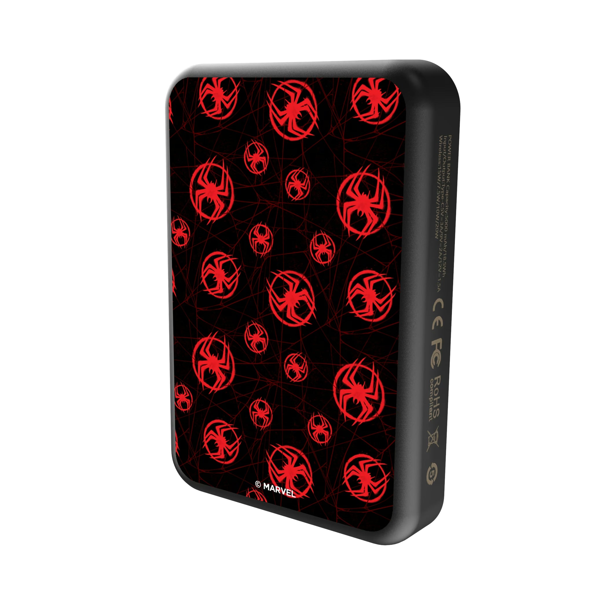 Marvel Miles Morales Pattern Wireless Mag Power Bank