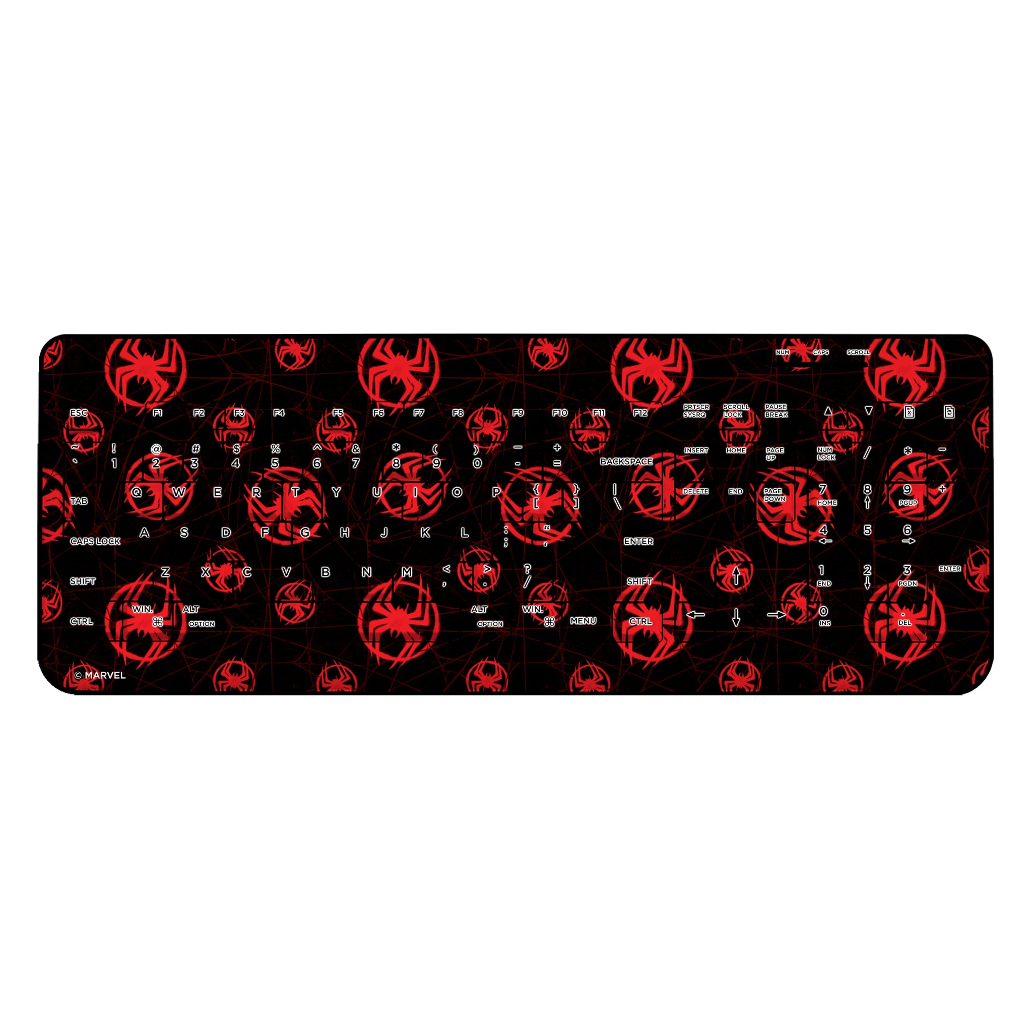 Marvel Miles Morales Pattern Wireless USB Keyboard