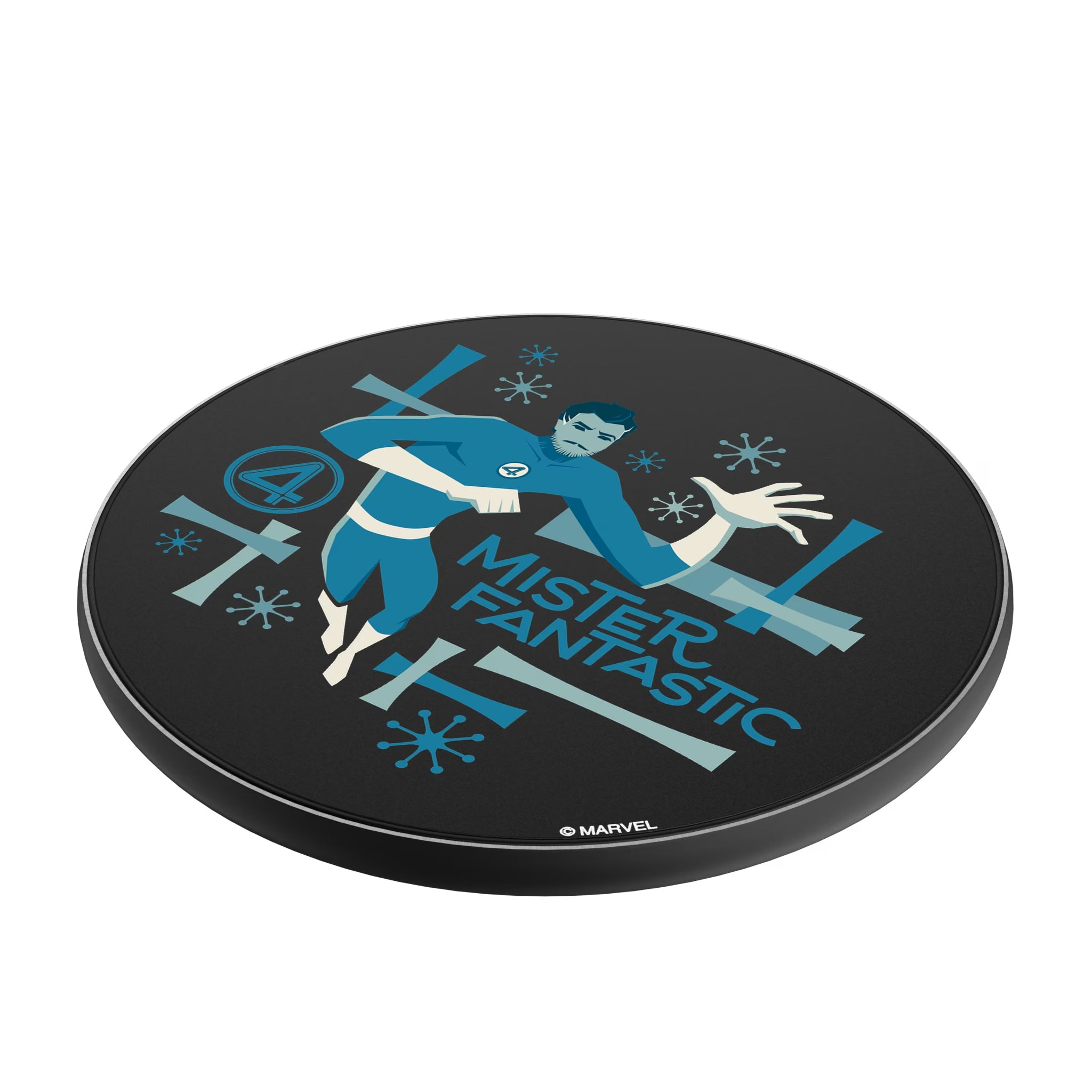 Marvel Mister Fantastic Badge 15-Watt Wireless Charger - Isometric View