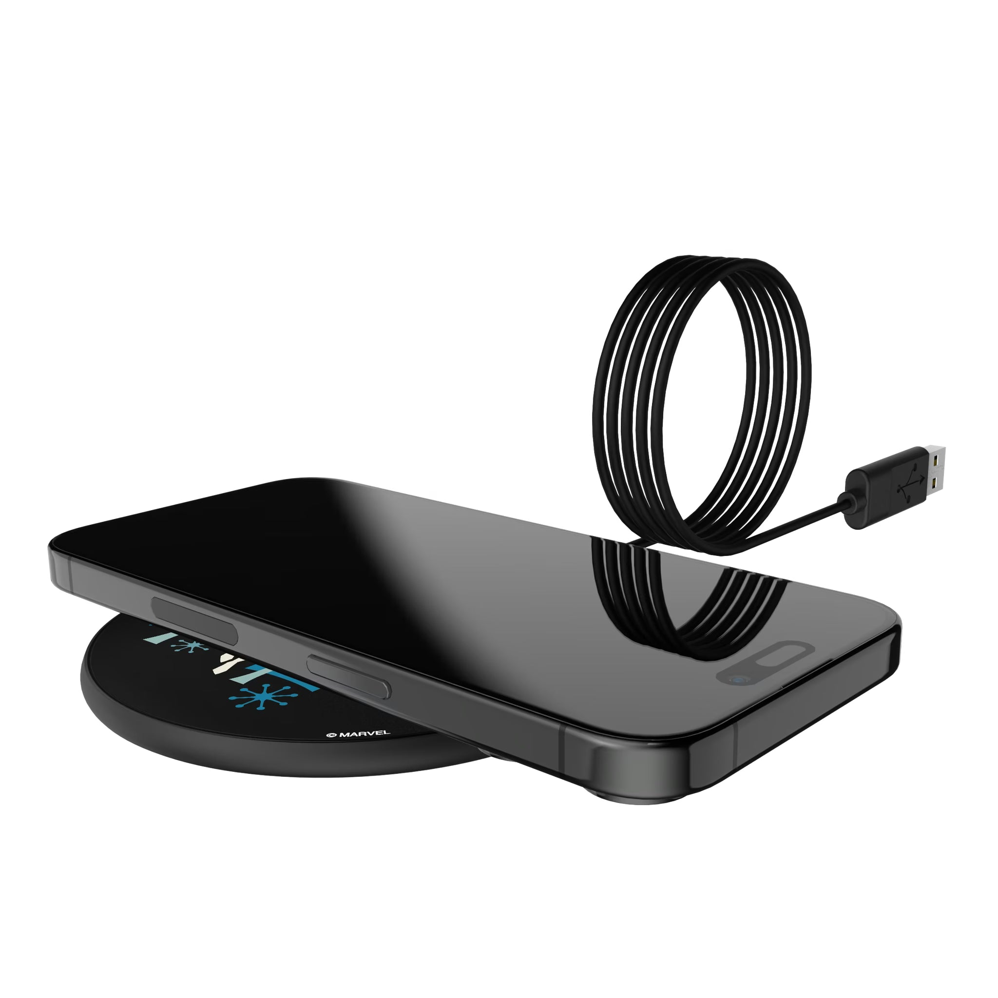 Marvel Mister Fantastic Badge 15-Watt Wireless Charger - Lifestyle