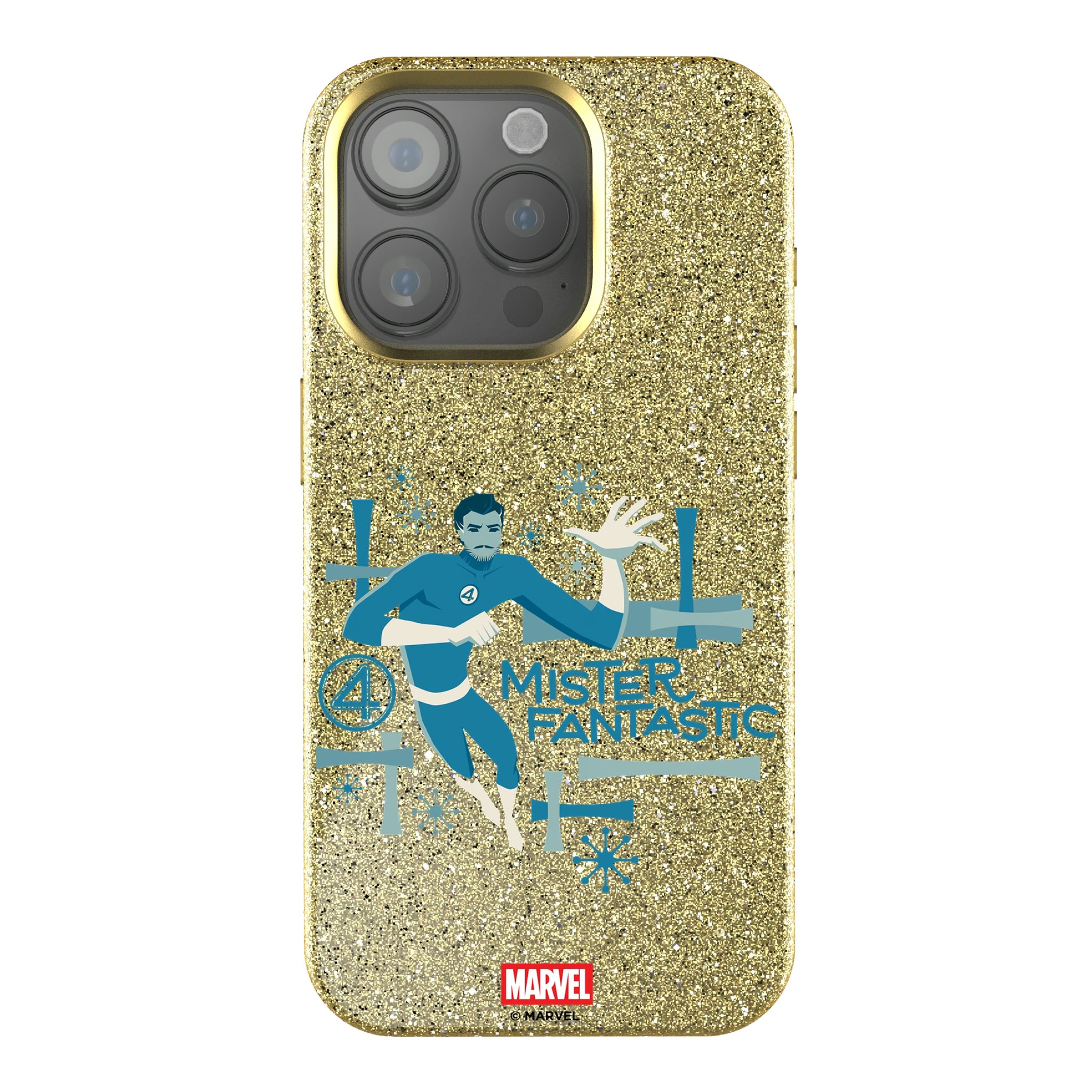 Marvel Mister Fantastic Badge iPhone Bling Phone Case for Apple iPhone
