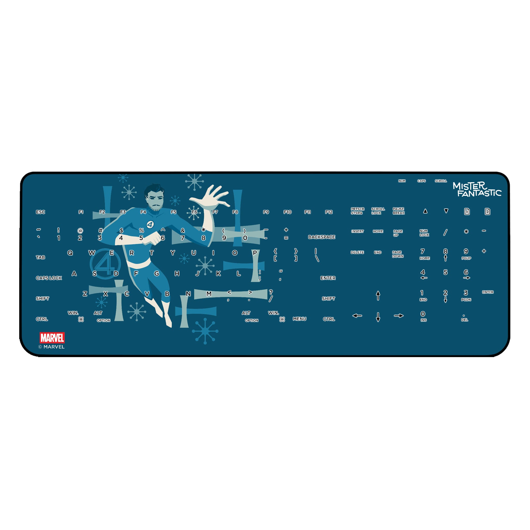 Marvel Mister Fantastic Badge Wireless USB Keyboard