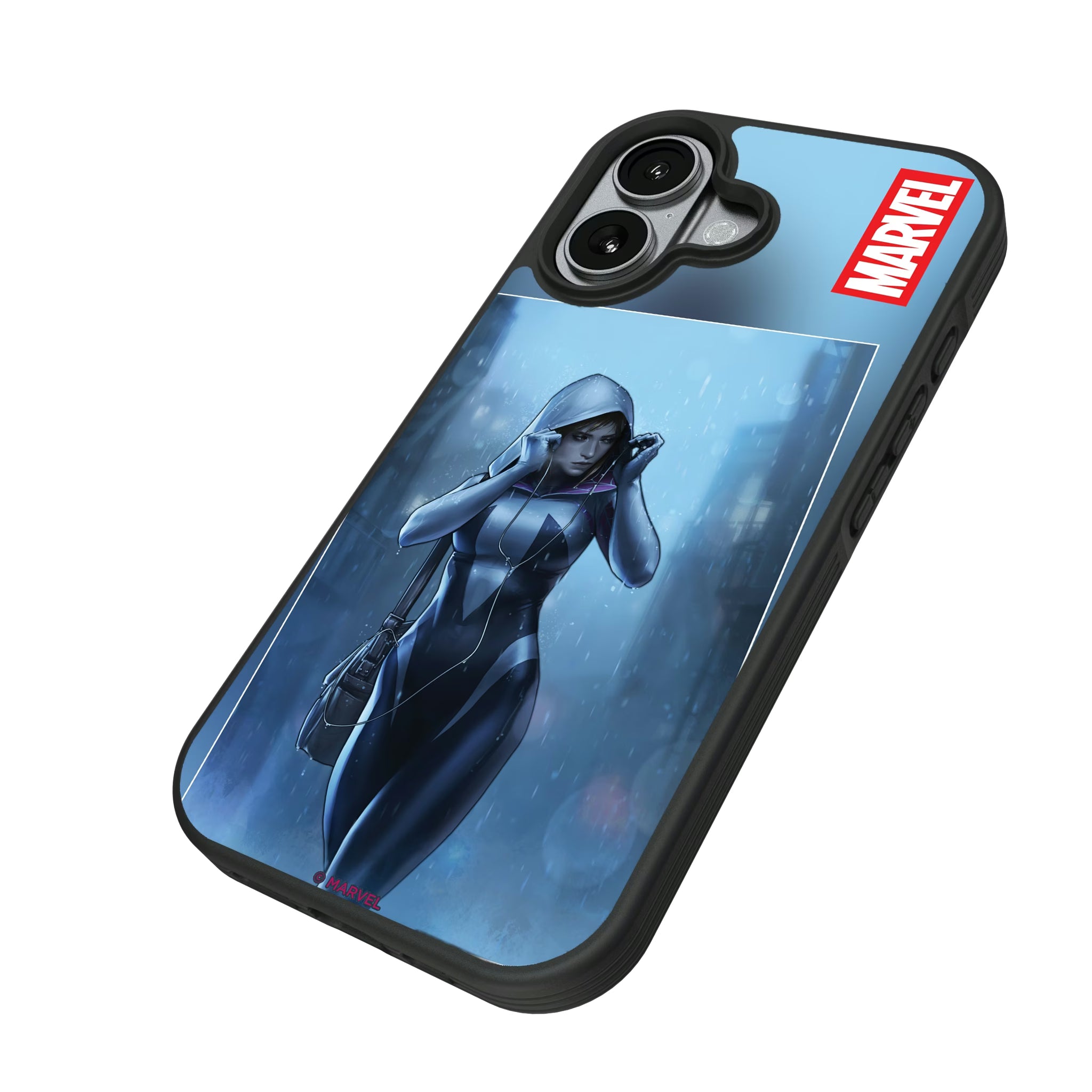 Marvel Spider-Gwen Cover Art iPhone Bump Phone Case for Apple iPhone - Isometric View#Device_iPhone 17
