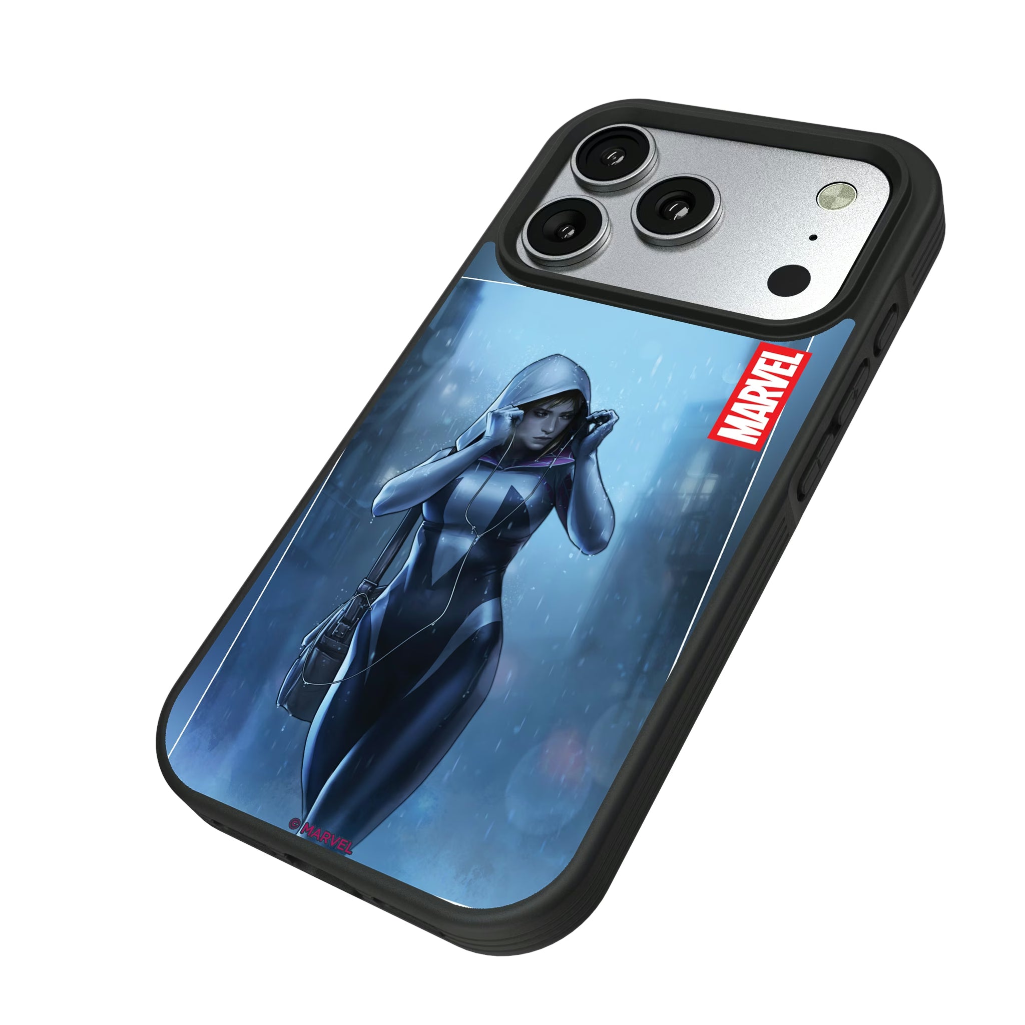 Marvel Spider-Gwen Cover Art iPhone Bump Phone Case for Apple iPhone - Isometric View#Device_iPhone 17 Pro
