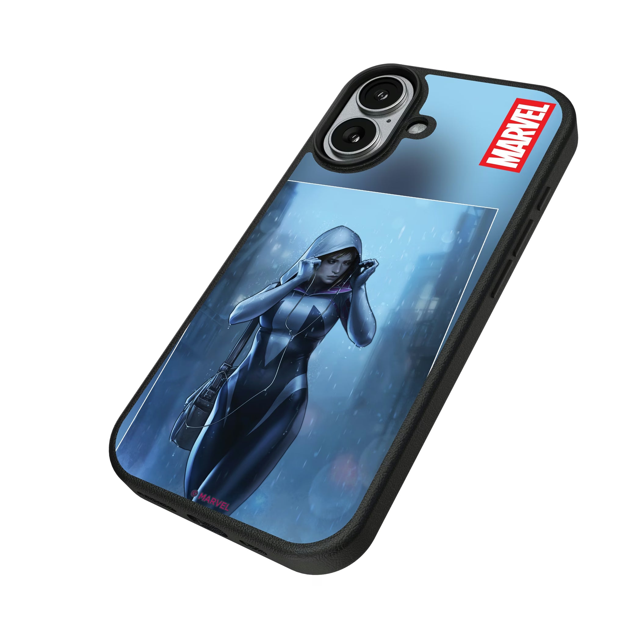 Marvel Spider-Gwen Cover Art iPhone MagSafe Compatible Phone Case for Apple iPhone - Isometric View#Device_iPhone 17