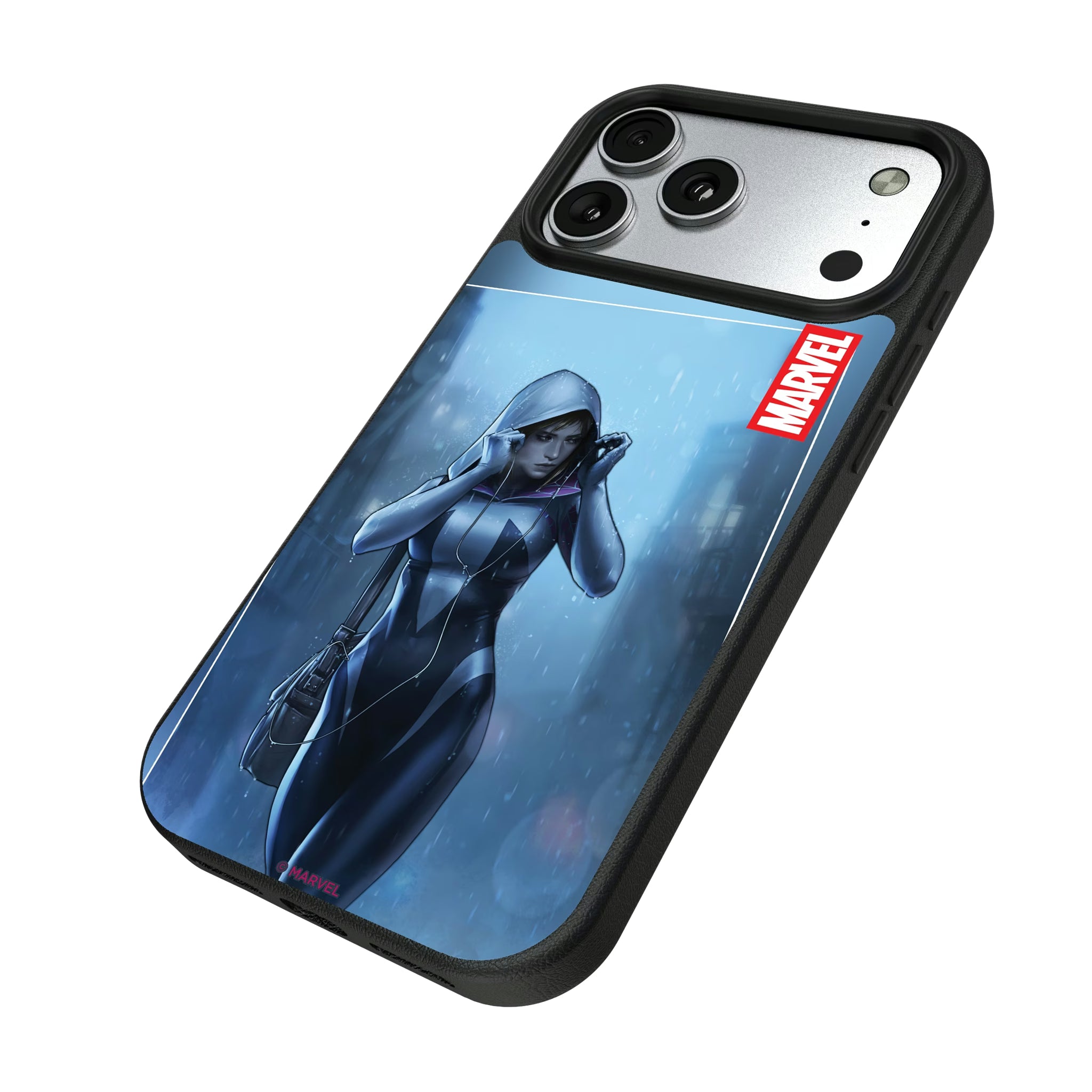 Marvel Spider-Gwen Cover Art iPhone MagSafe Compatible Phone Case for Apple iPhone - Isometric View#Device_iPhone 17 Pro Max