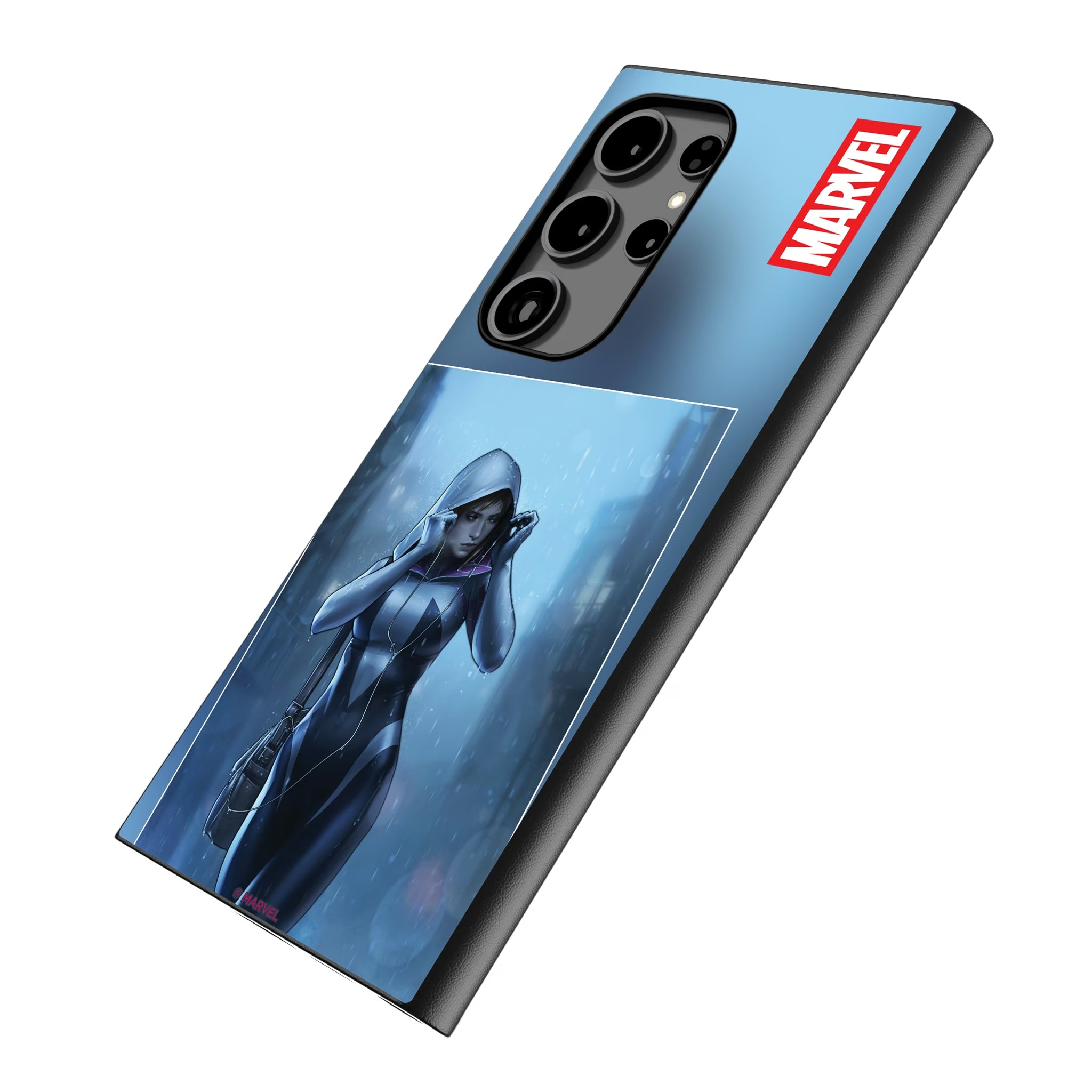 Marvel Spider-Gwen Cover Art Galaxy MagSafe Compatible Phone Case for Samsung Galaxy - Isometric View