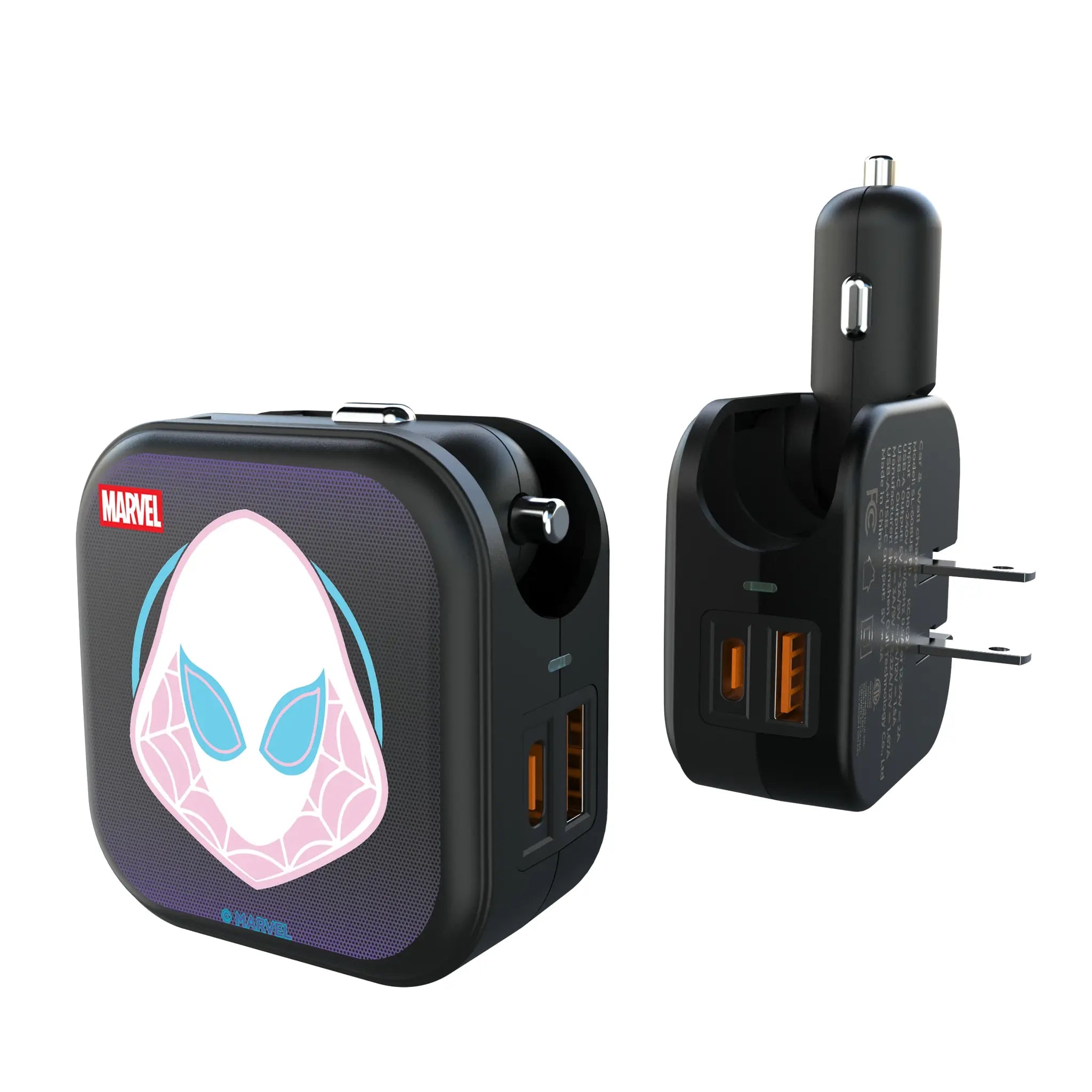 Marvel Spider-Gwen Grid 2 in 1 USB A/C Charger