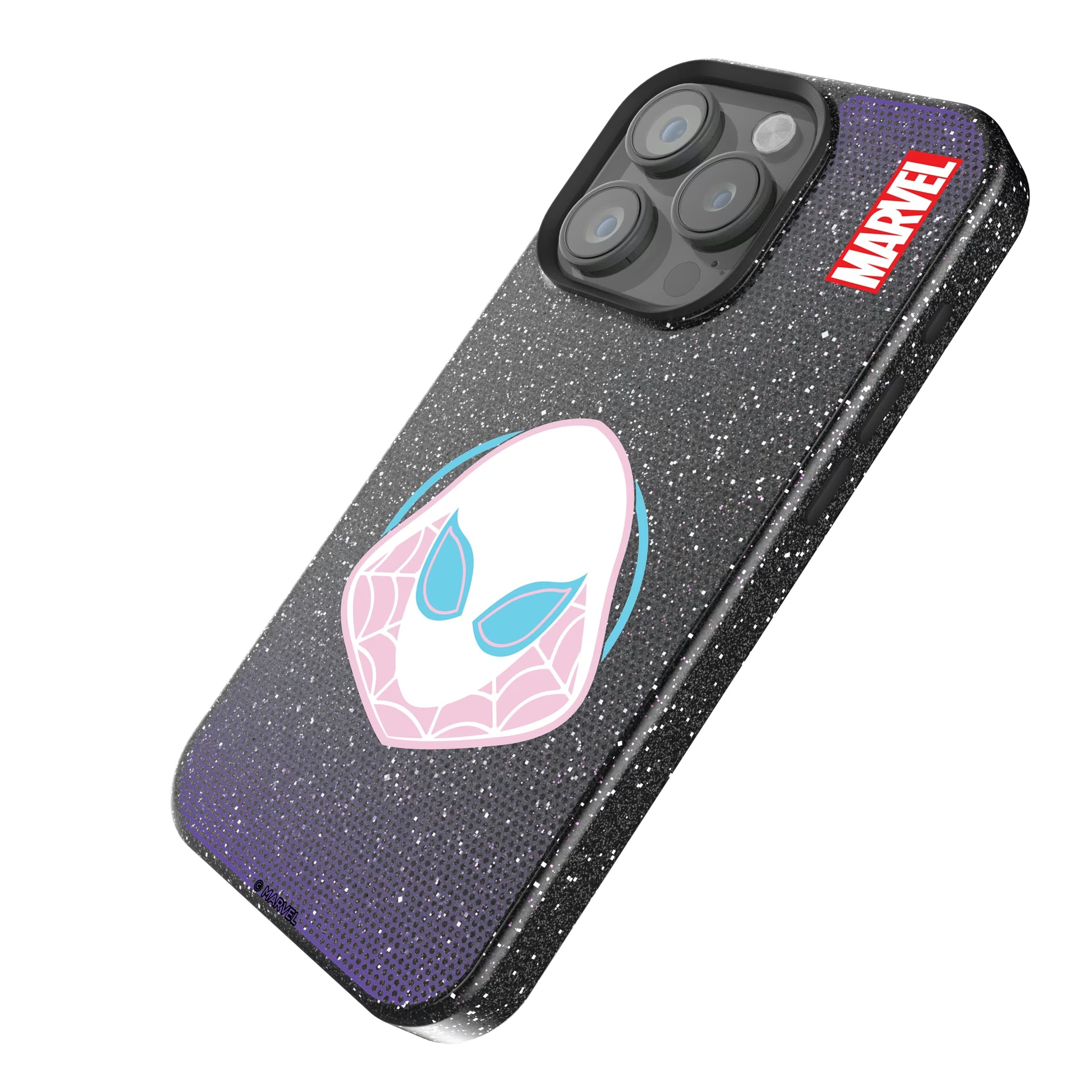 Marvel Spider-Gwen Grid iPhone Bling Phone Case for Apple iPhone - Isometric View