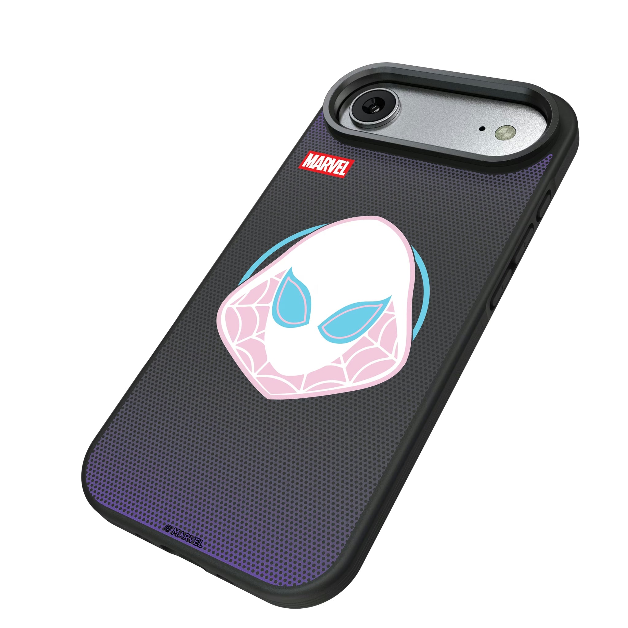 Marvel Spider-Gwen Grid iPhone Bump Phone Case for Apple iPhone - Isometric View#Device_iPhone Air