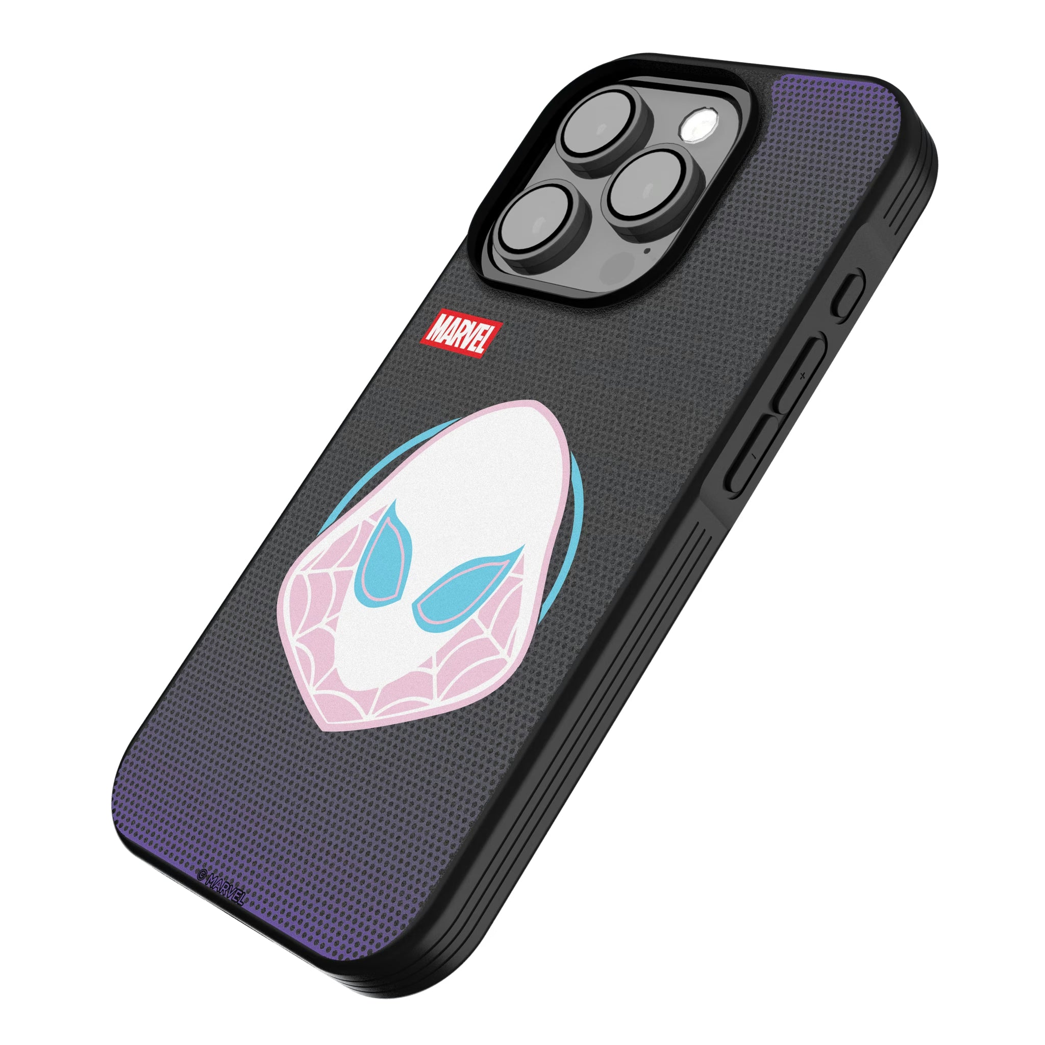 Marvel Spider-Gwen Grid iPhone Bump Phone Case for Apple iPhone - Isometric View