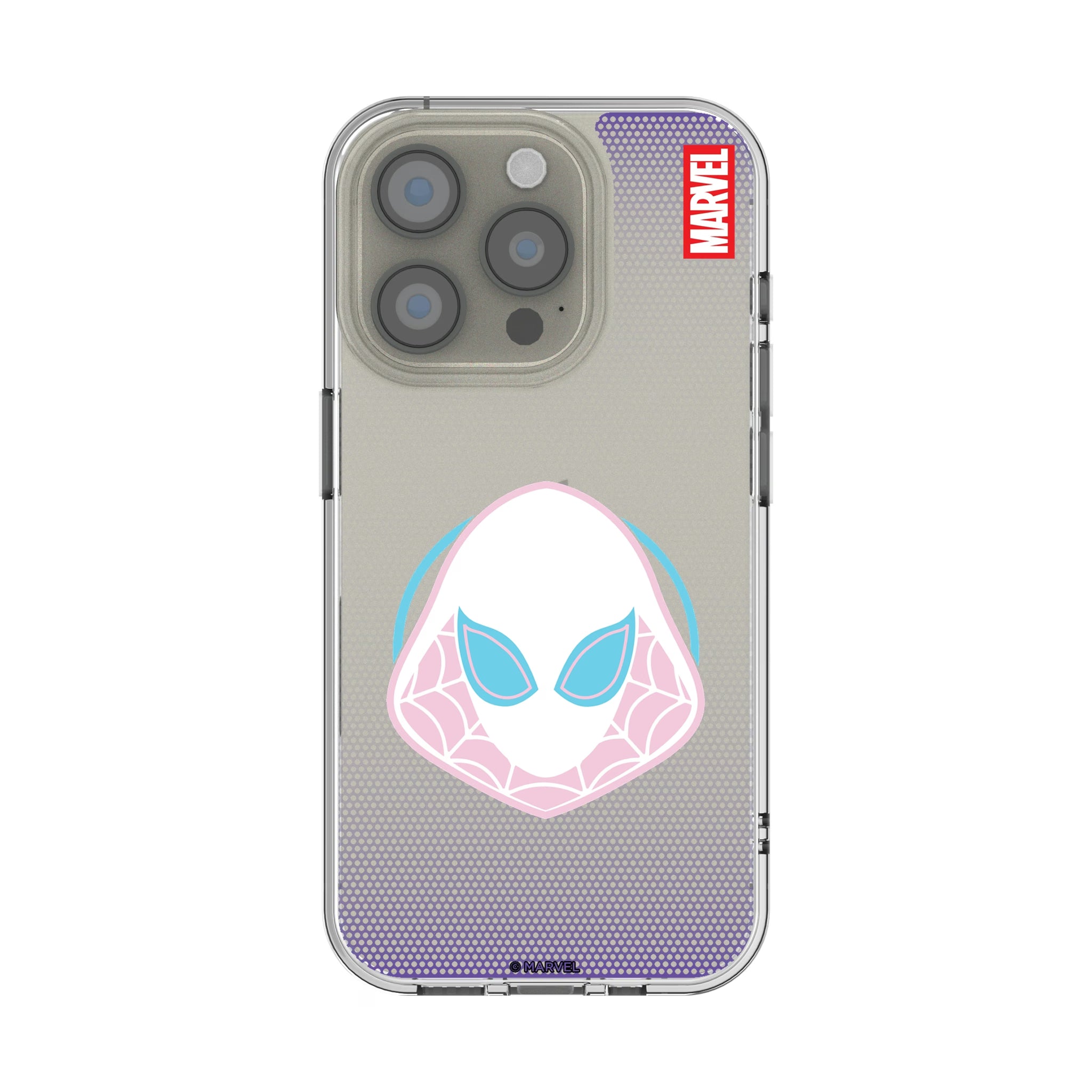 Marvel Spider-Gwen Grid iPhone Clear Phone Case for Apple iPhone