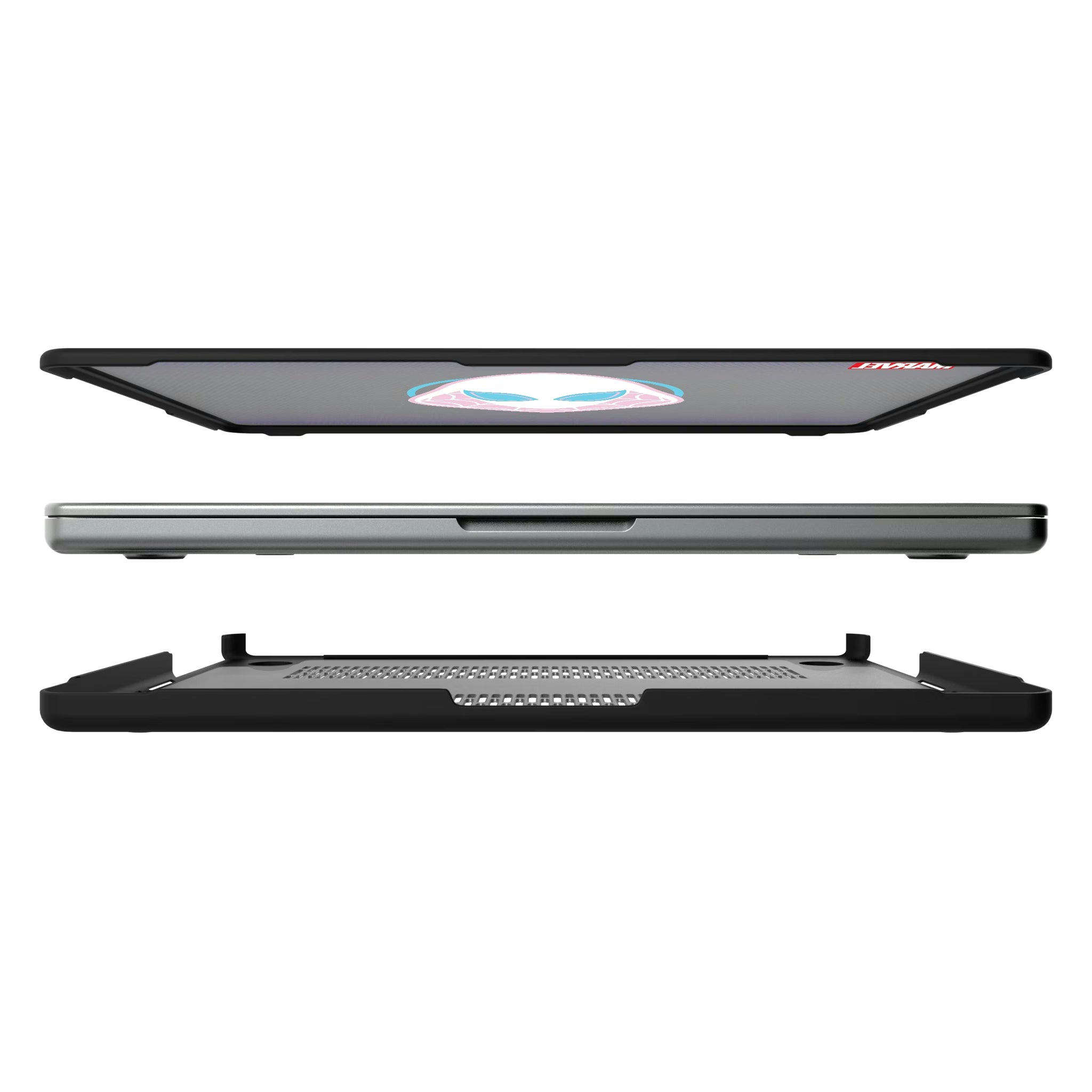 Marvel Spider-Gwen Grid MacBook Laptop Case for Apple MacBook#Device_MacBook Pro (14-inch, 2021) / MacBook Pro (14-inch, 2023) / MacBook Pro (14-inch, 2024)
