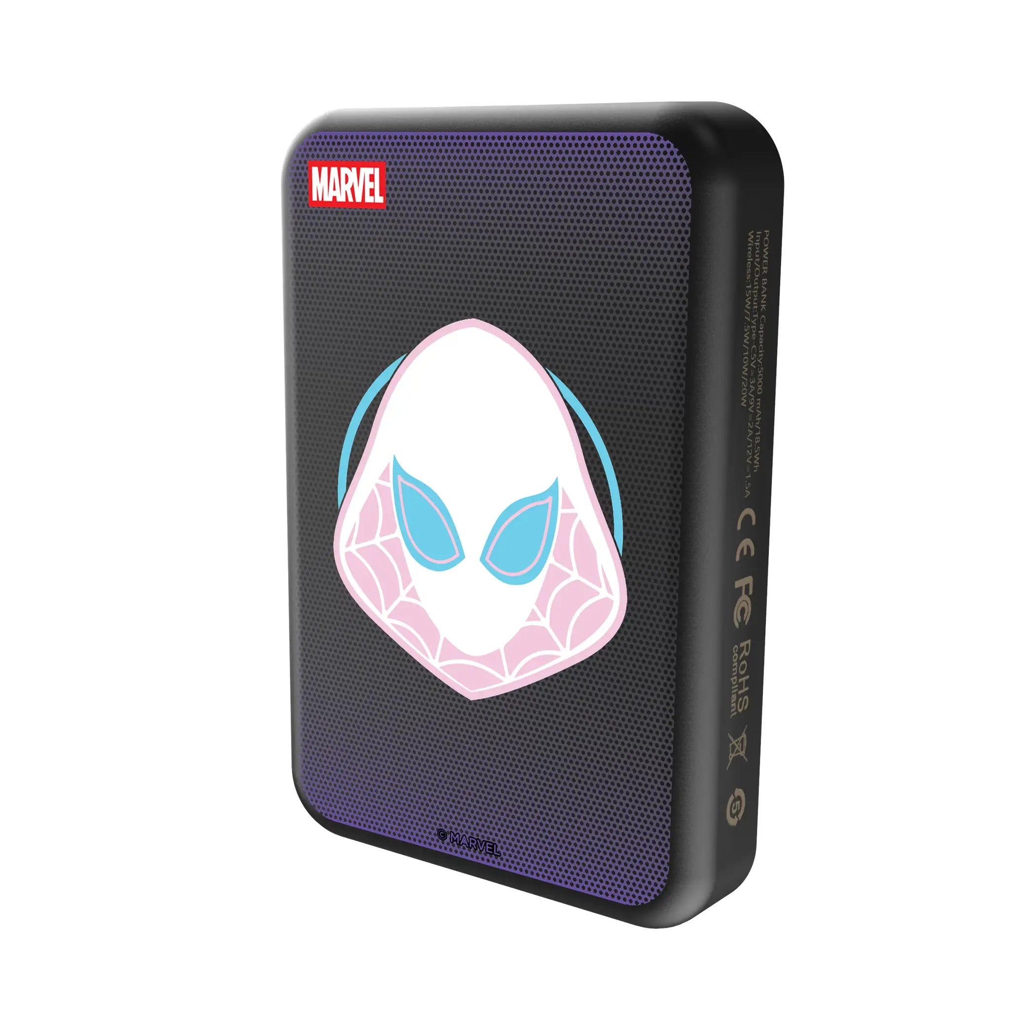 Marvel Spider-Gwen Grid Wireless Mag Power Bank