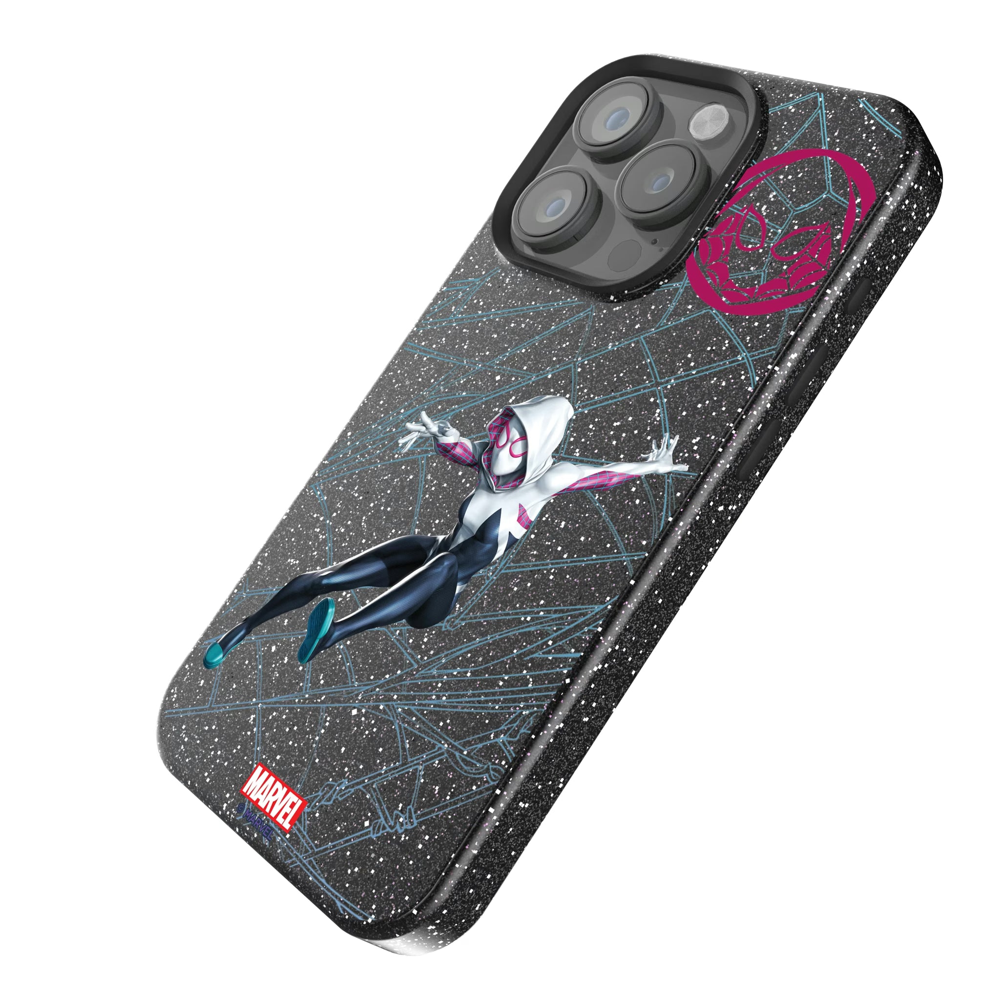 Marvel Spider-Gwen MechLine iPhone Bling Phone Case for Apple iPhone - Isometric View